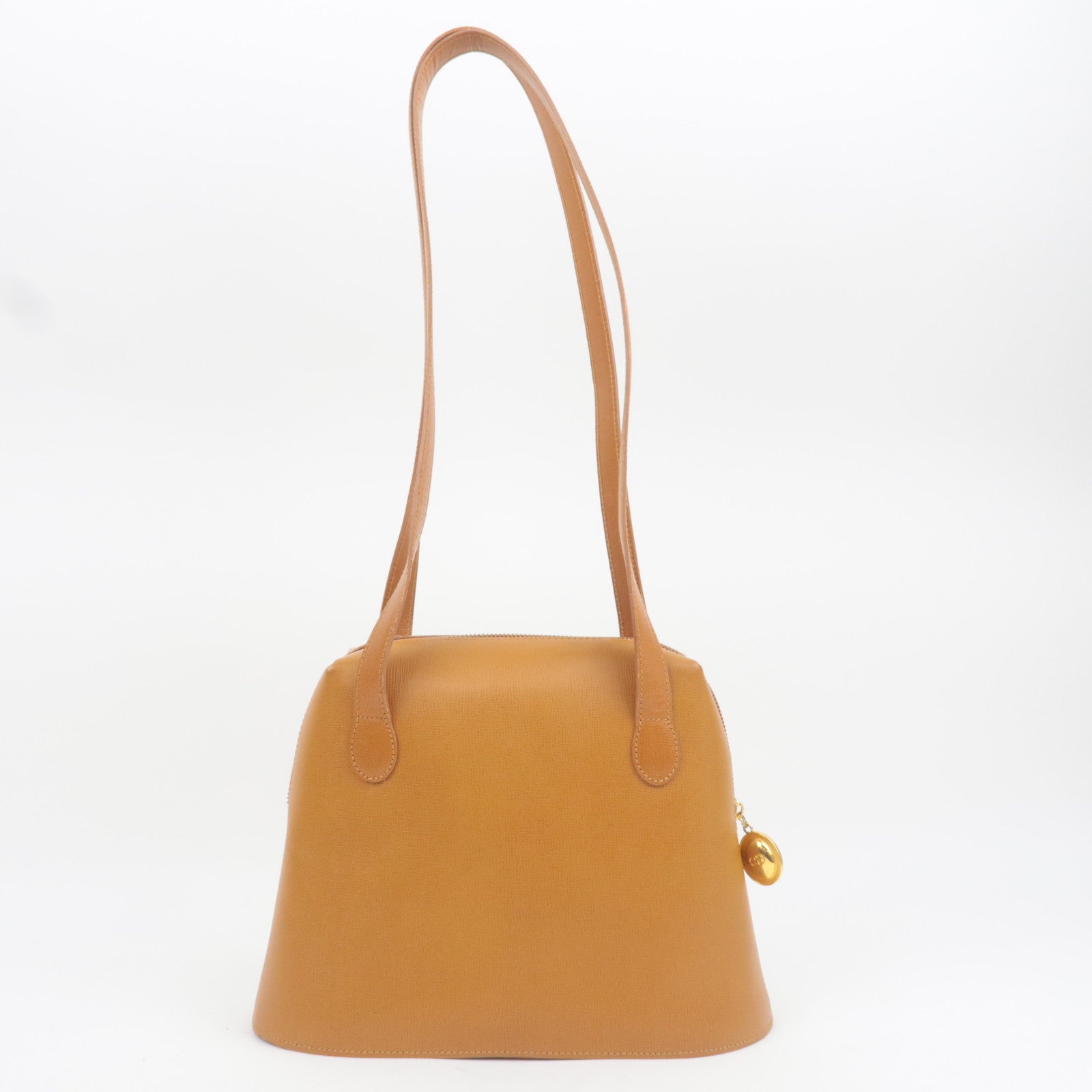 Christian Dior Oval Logo Leather Shoulder Bag