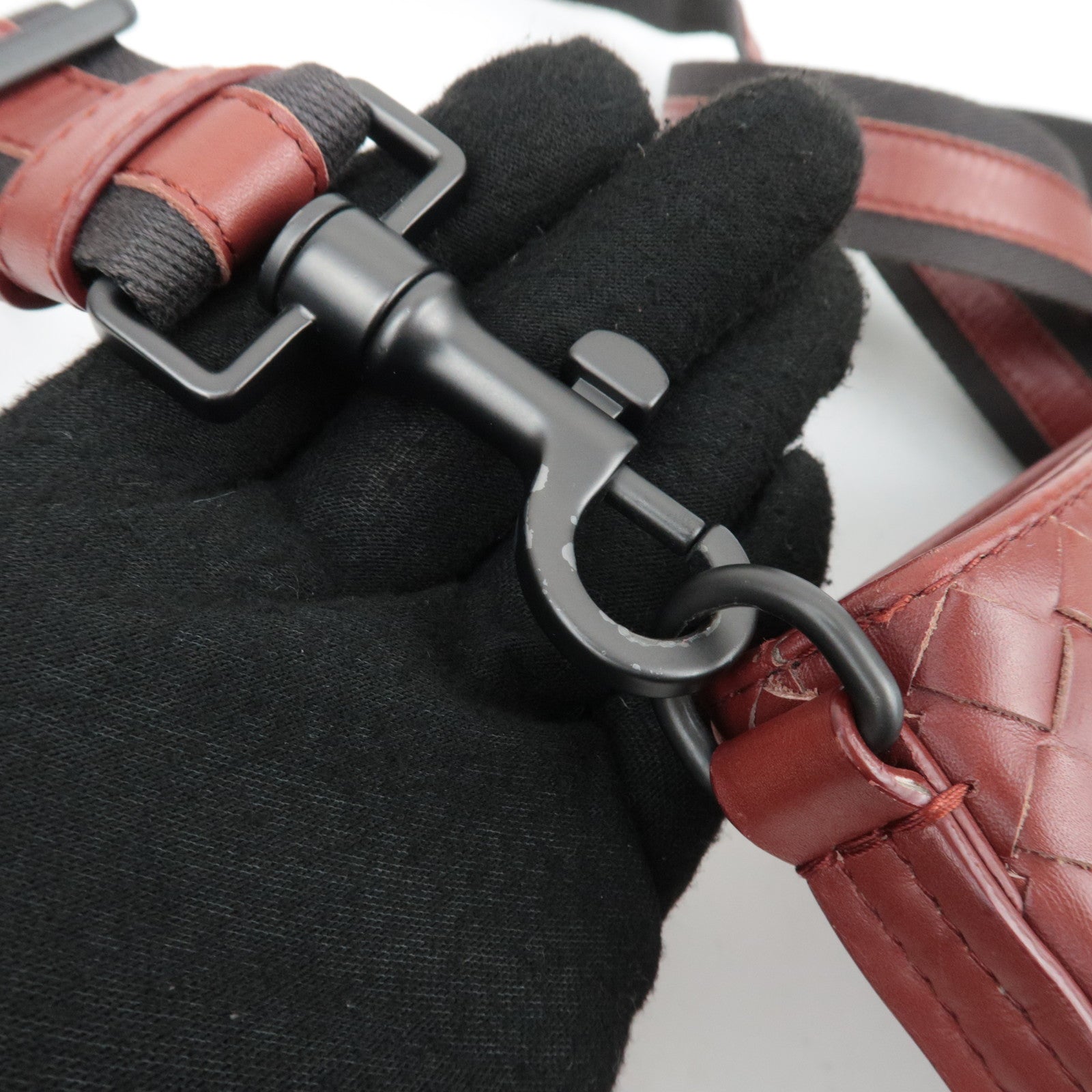 BOTTEGA VENETA Intrecciato Leather Shoulder Bag Brown
