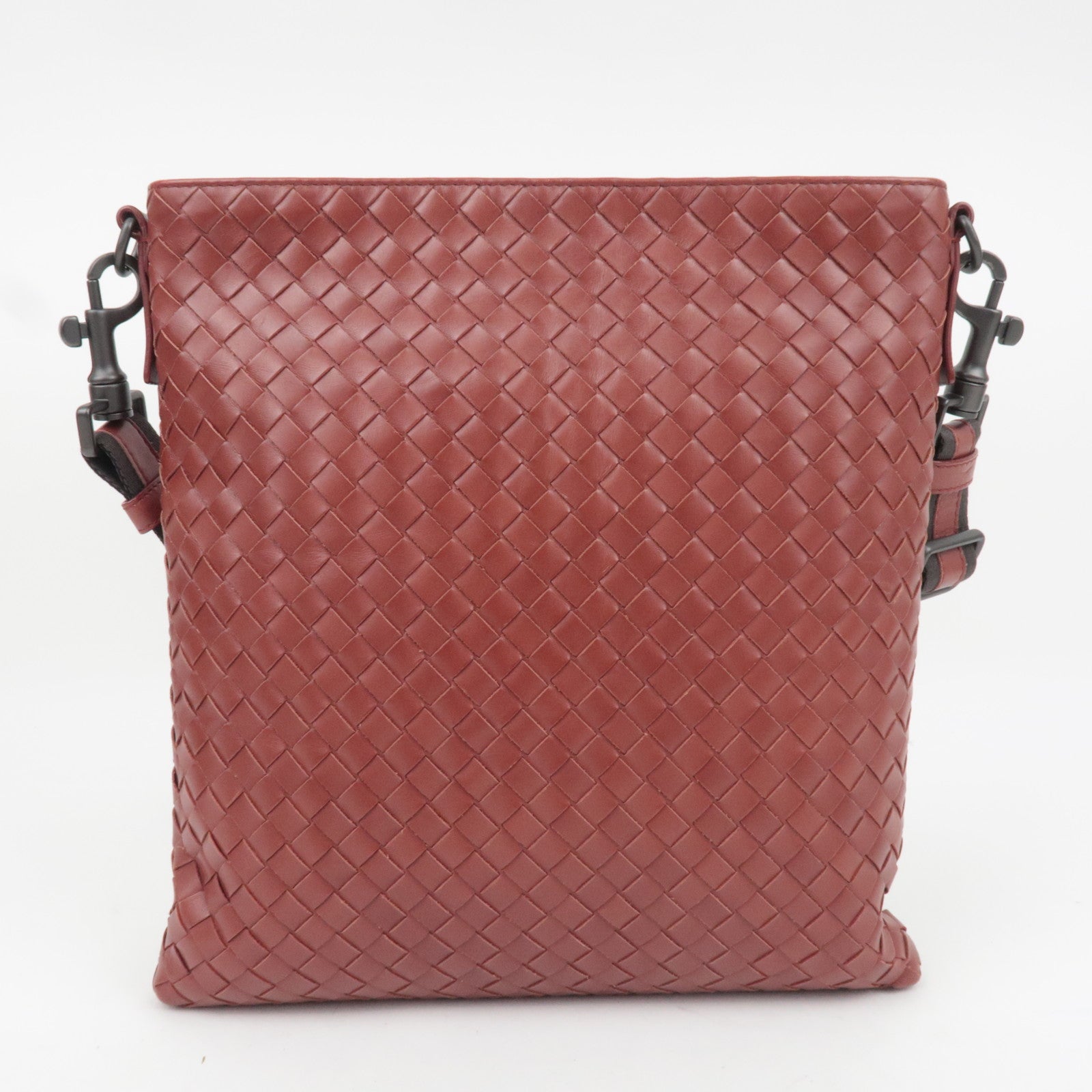 BOTTEGA VENETA Intrecciato Leather Shoulder Bag Brown