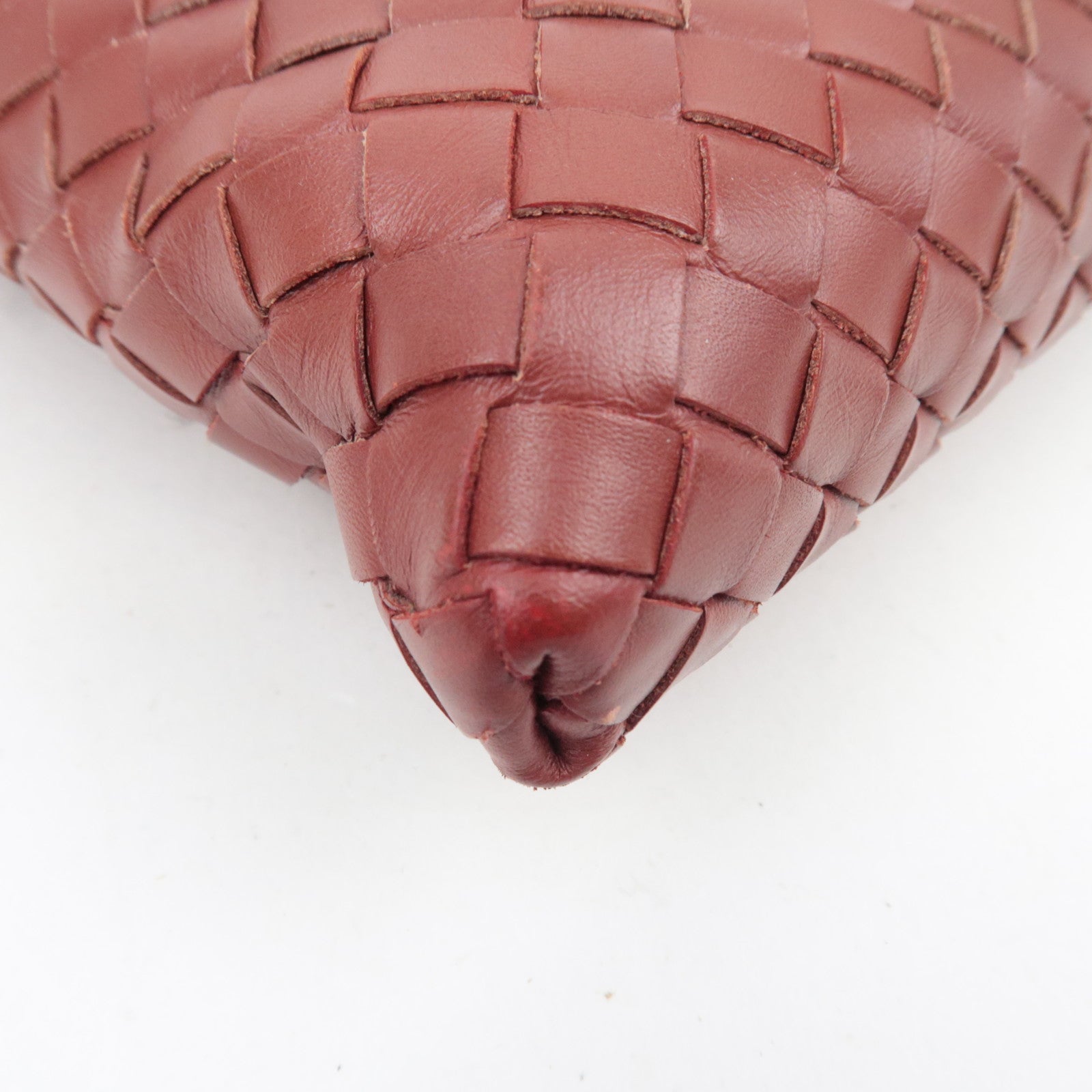 BOTTEGA VENETA Intrecciato Leather Shoulder Bag Brown