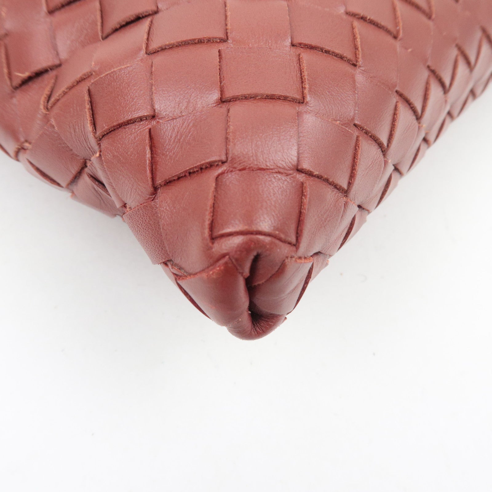 BOTTEGA VENETA Intrecciato Leather Shoulder Bag Brown
