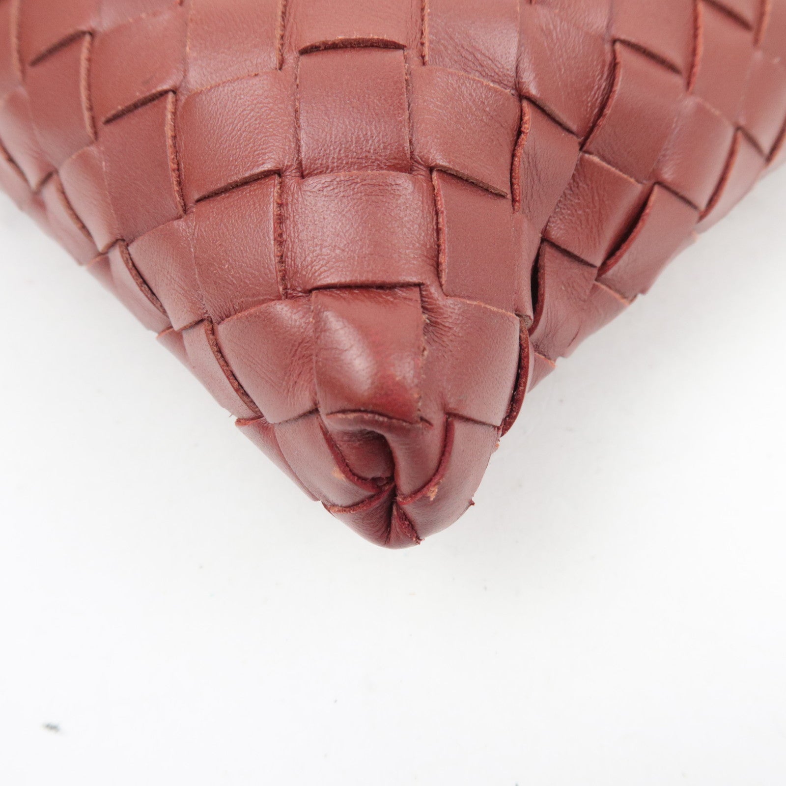 BOTTEGA VENETA Intrecciato Leather Shoulder Bag Brown