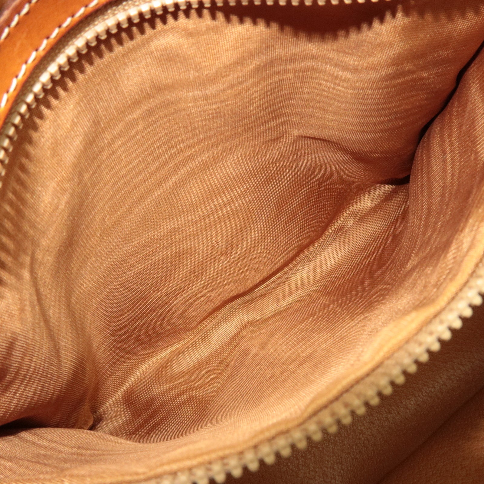 CELINE Macadam PVC Leather Handbag Brown