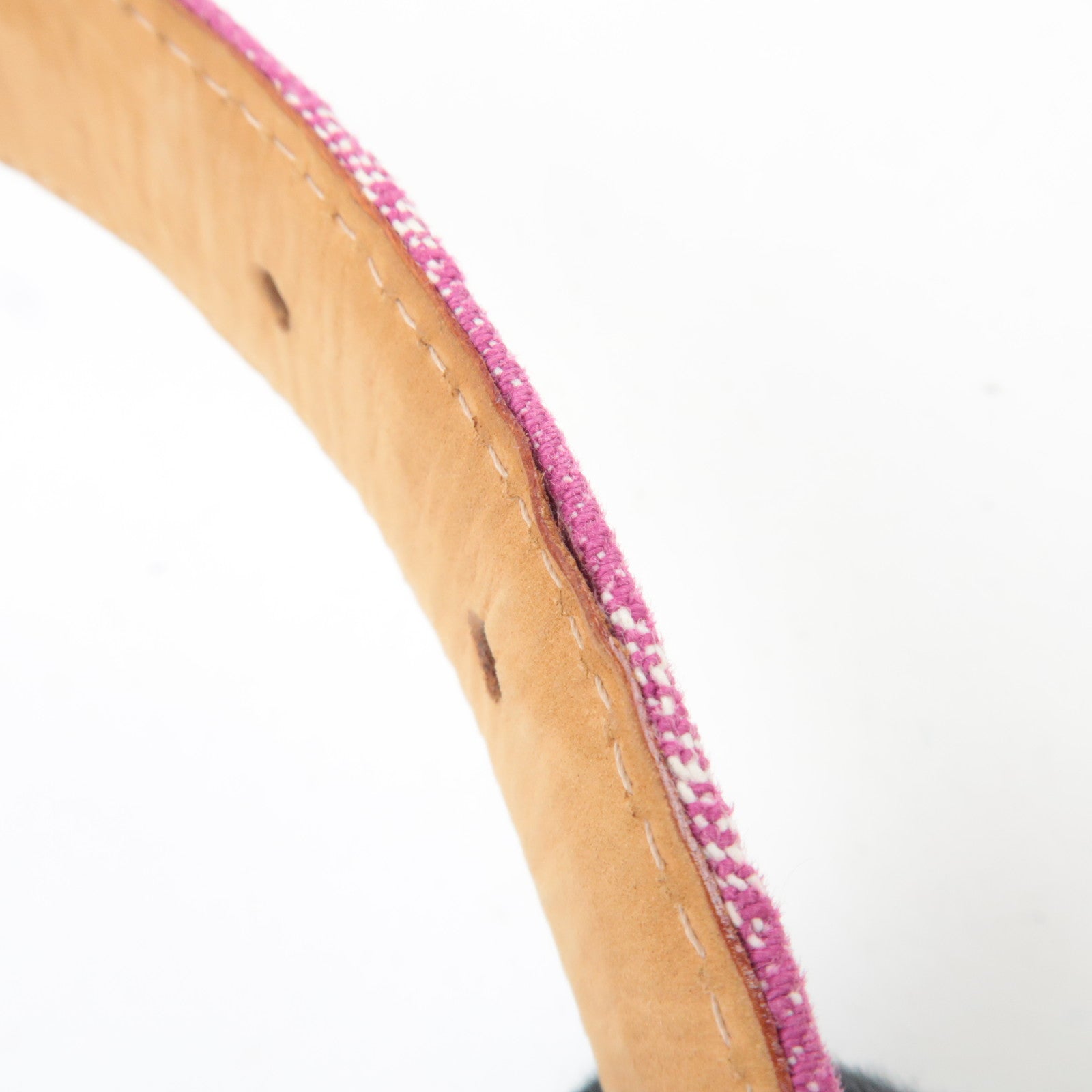 Louis Vuitton Monogram Denim Ceinture 80/32 Belt Fuchsia M6925