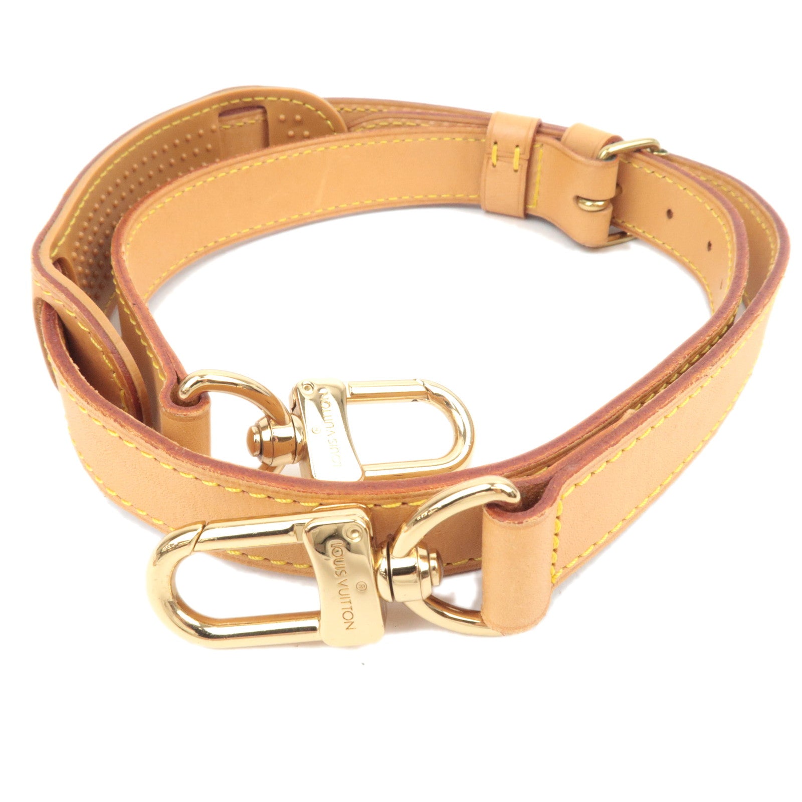 Louis Vuitton Leather Shoulder Strap For Keepall Bag Beige87961