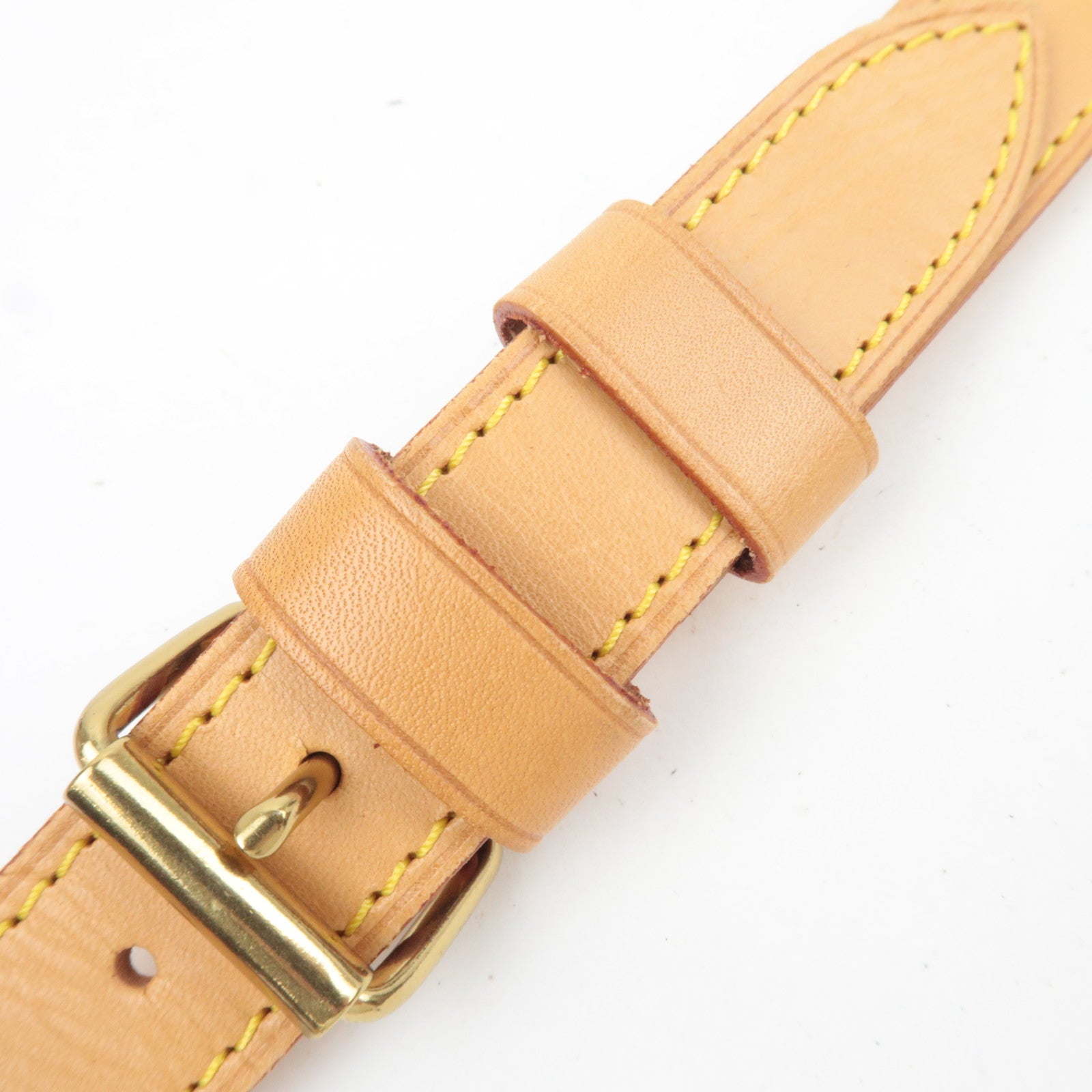 Louis Vuitton Leather Shoulder Strap For Keepall Bag Beige