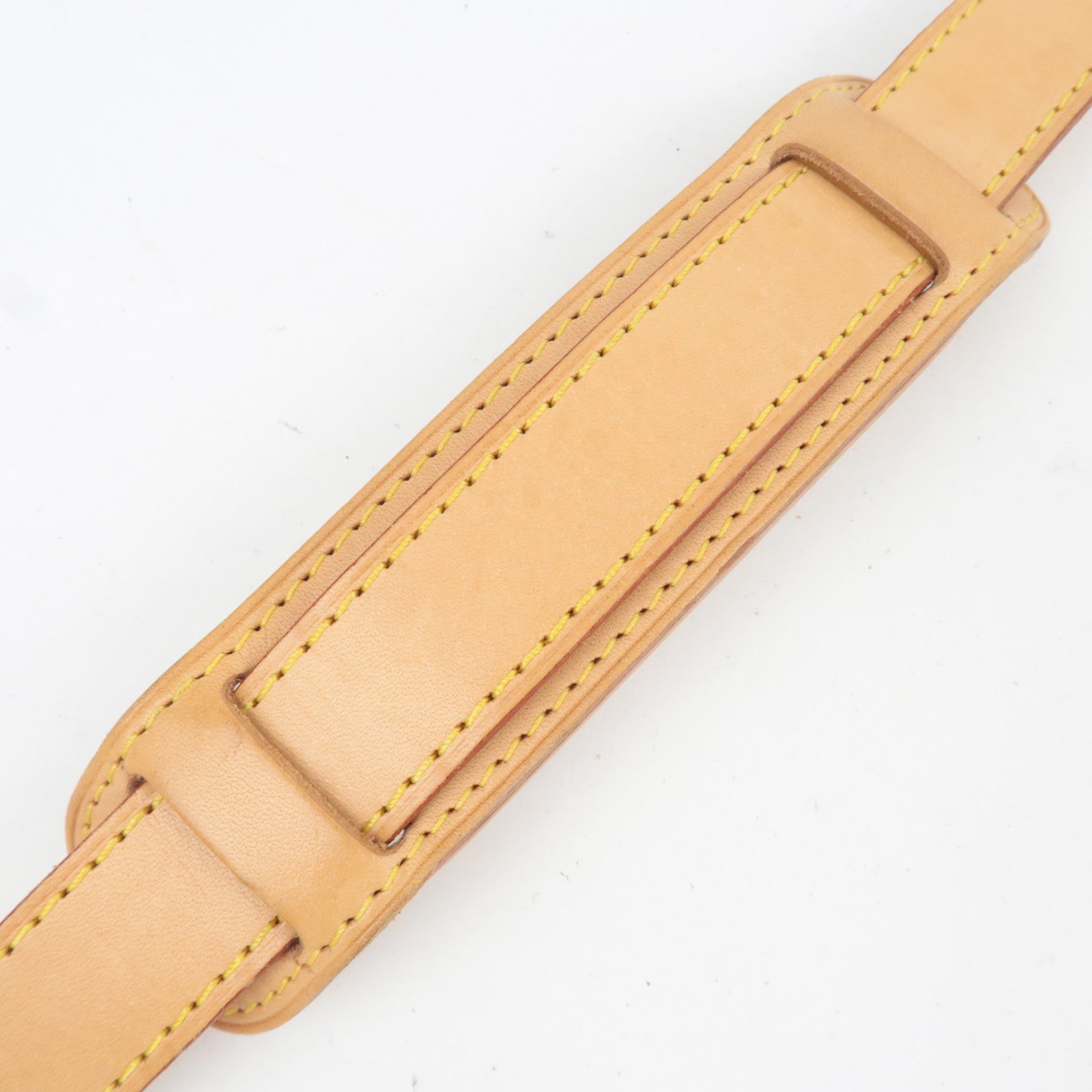 Louis Vuitton Leather Shoulder Strap For Keepall Bag Beige