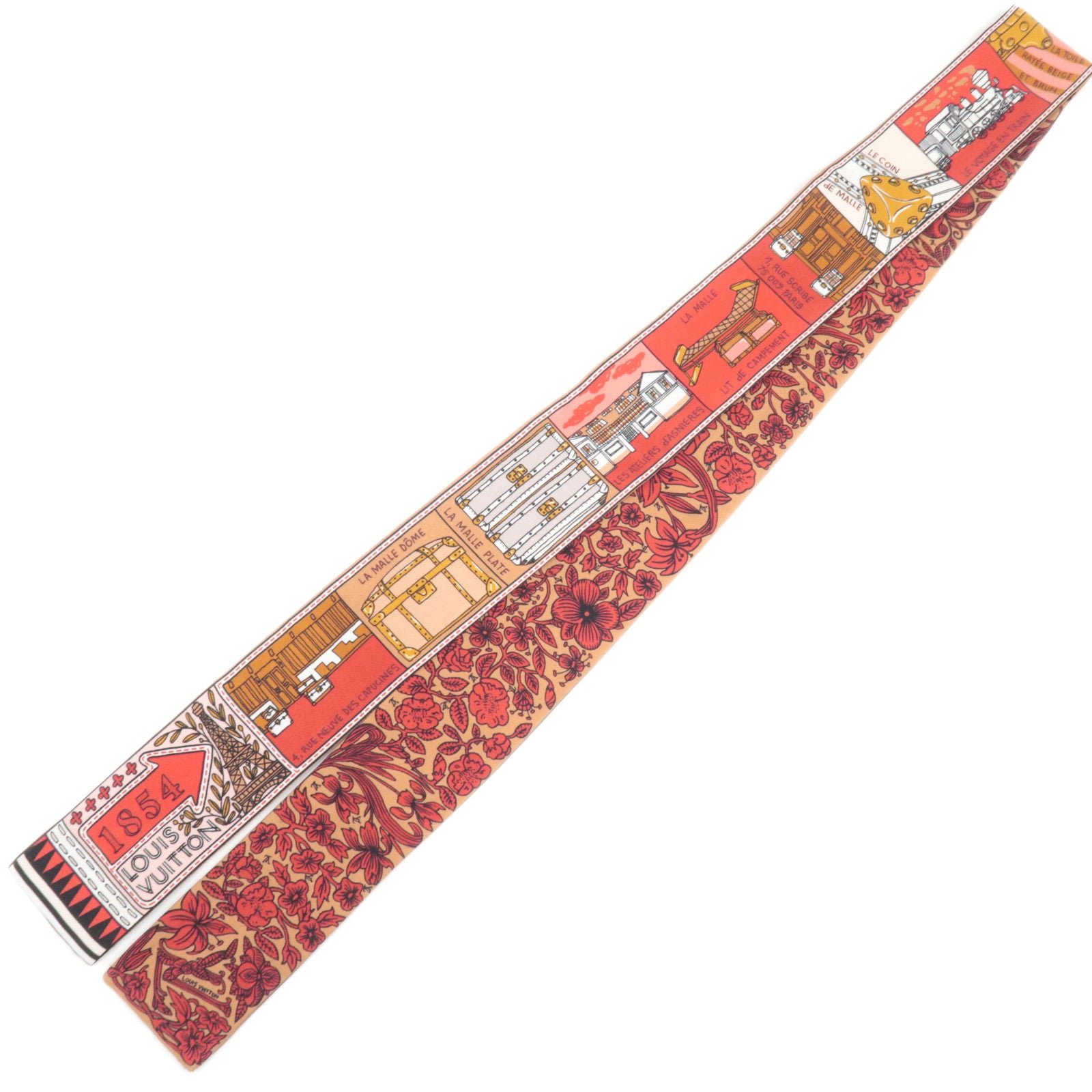 Louis Vuitton Bandeau BB Je De Louis Twilly Scarf 100% Silk Red M7085687968