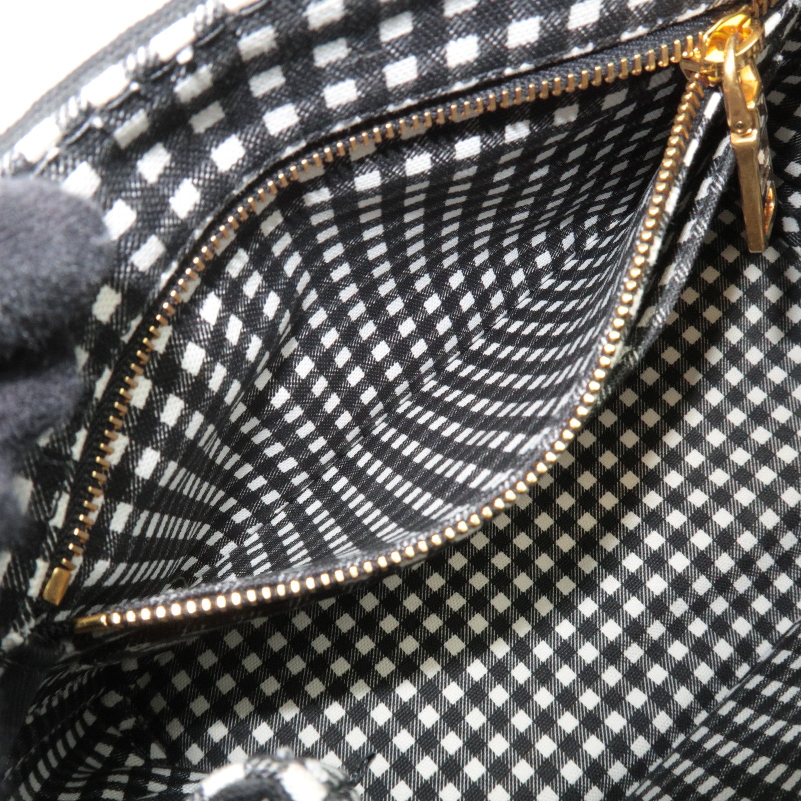 PRADA Canapa Mini 2Way Canvas Tote Bag Black 1BG439