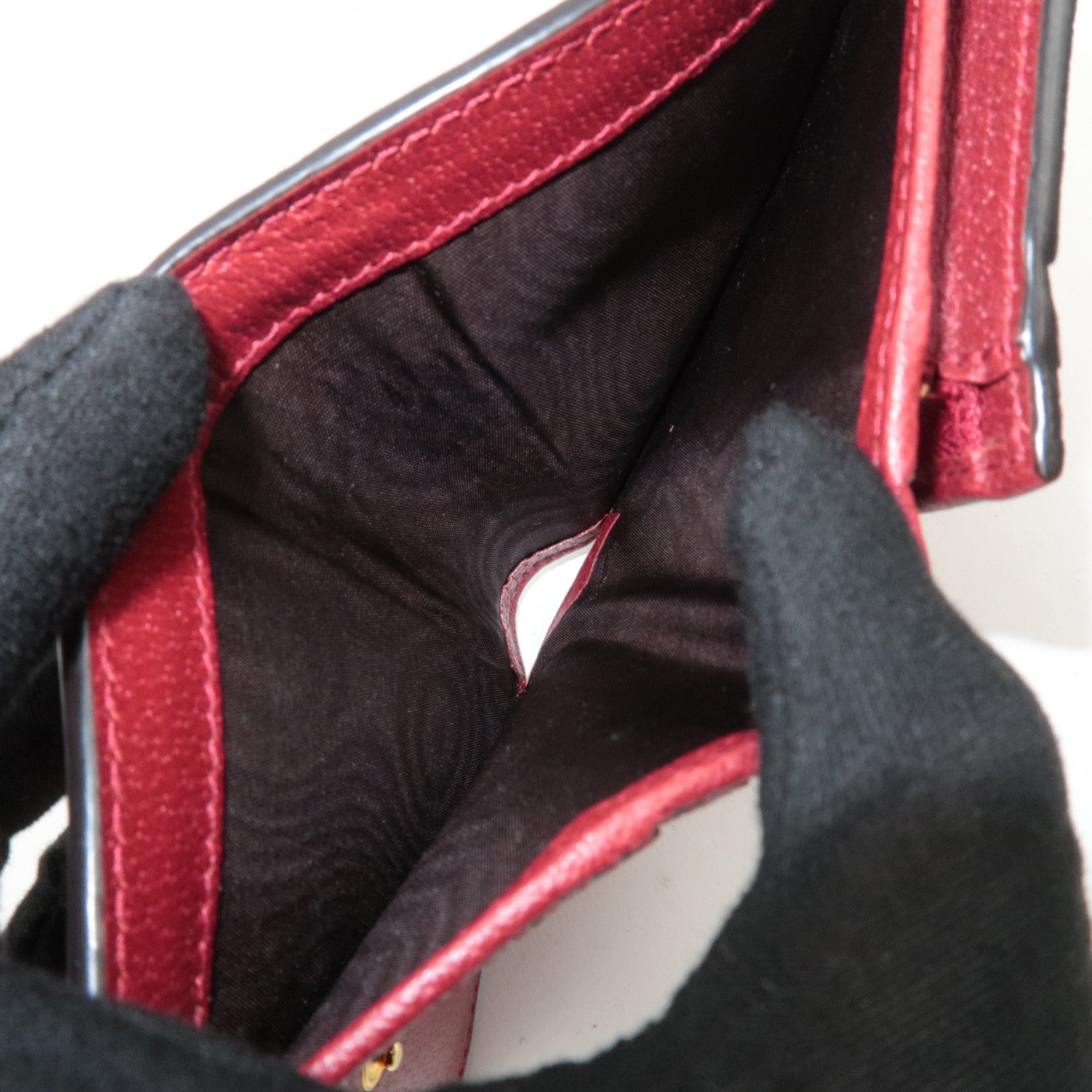 GUCCI Ophidia GG Flora GG Supreme Wallet Beige Red 523155