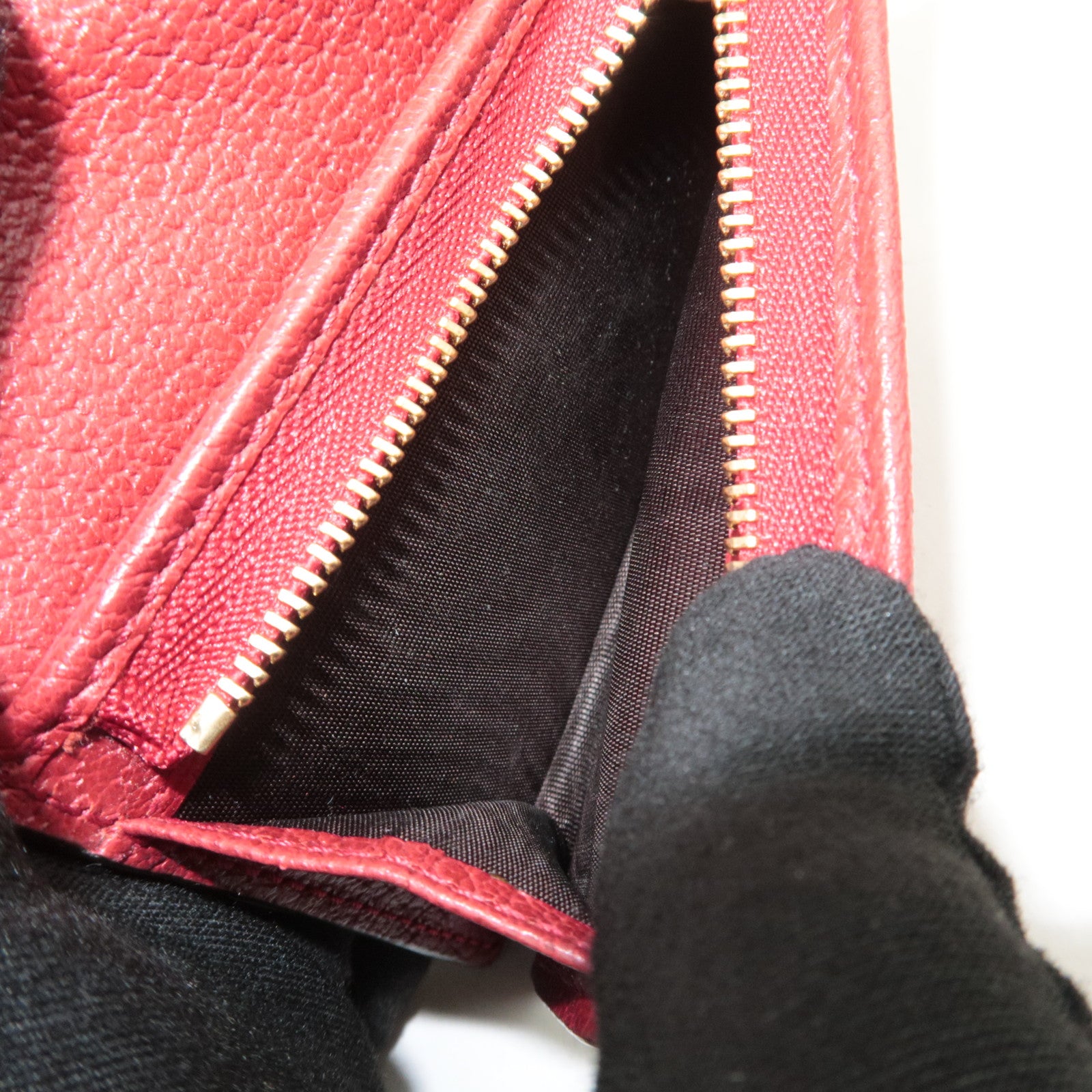 GUCCI Ophidia GG Flora GG Supreme Wallet Beige Red 523155