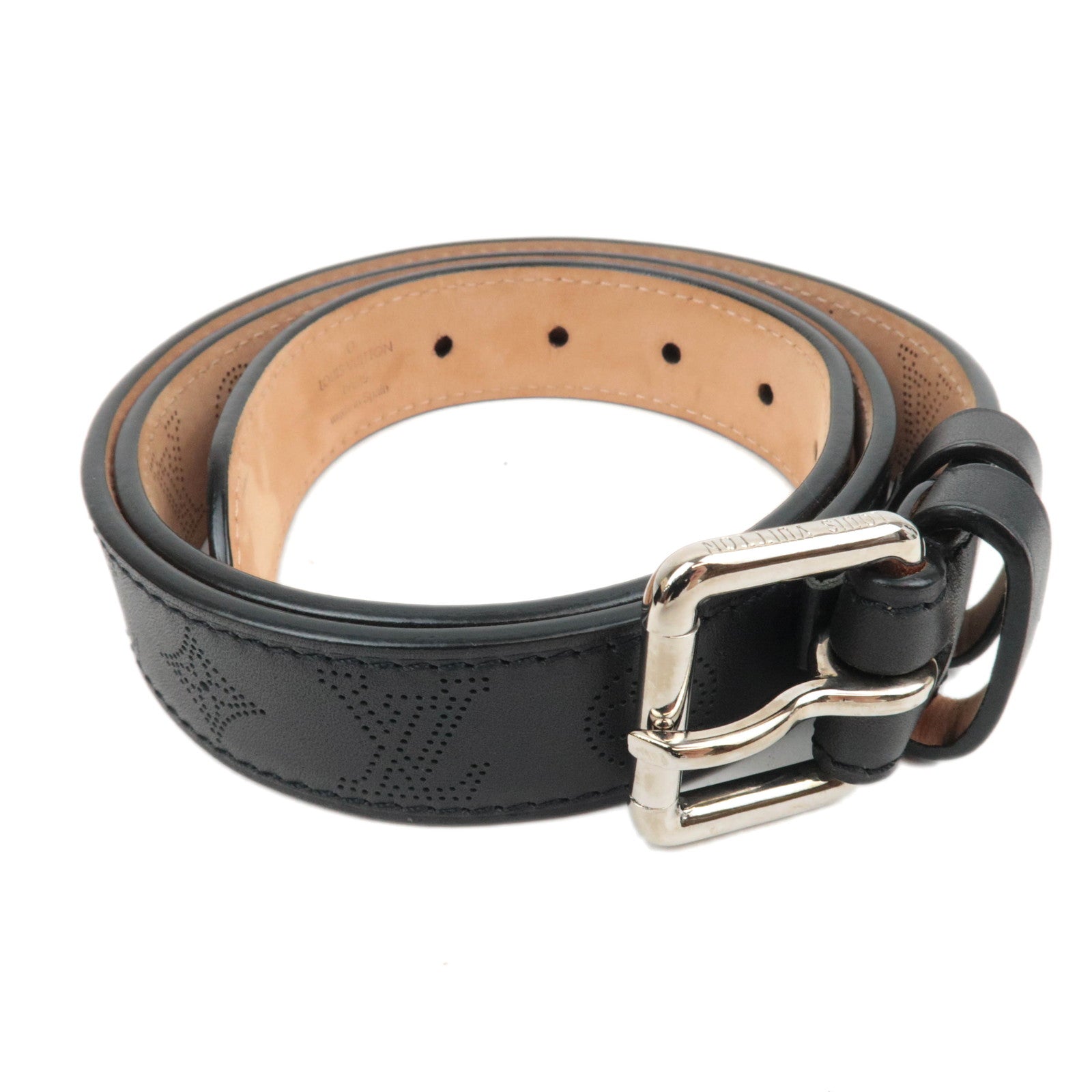 Louis Vuitton Monogram Mahina Ceinture Perfo Belt 90/36 Noir M693188085