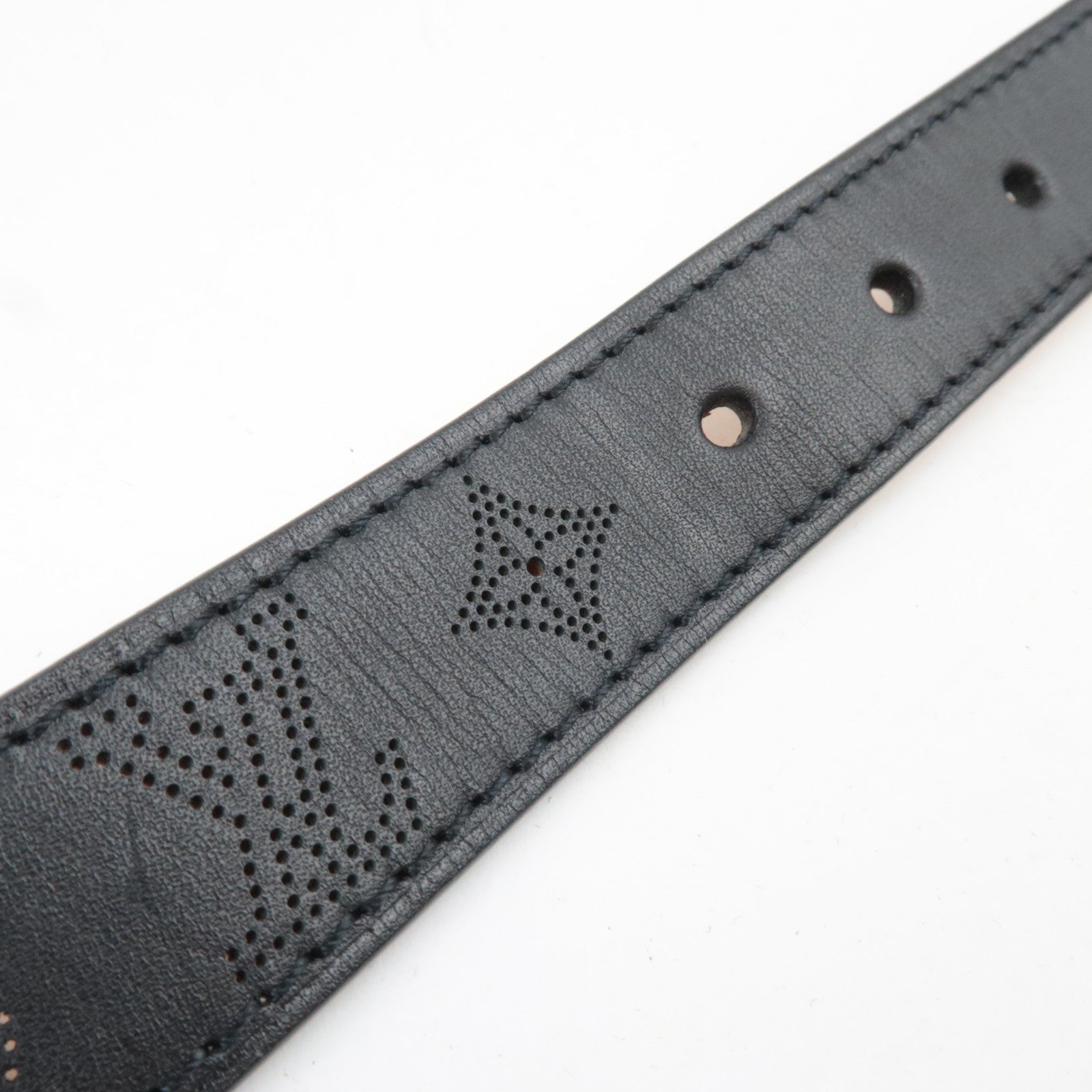 Louis Vuitton Monogram Mahina Ceinture Perfo Belt 90/36 Noir M6931