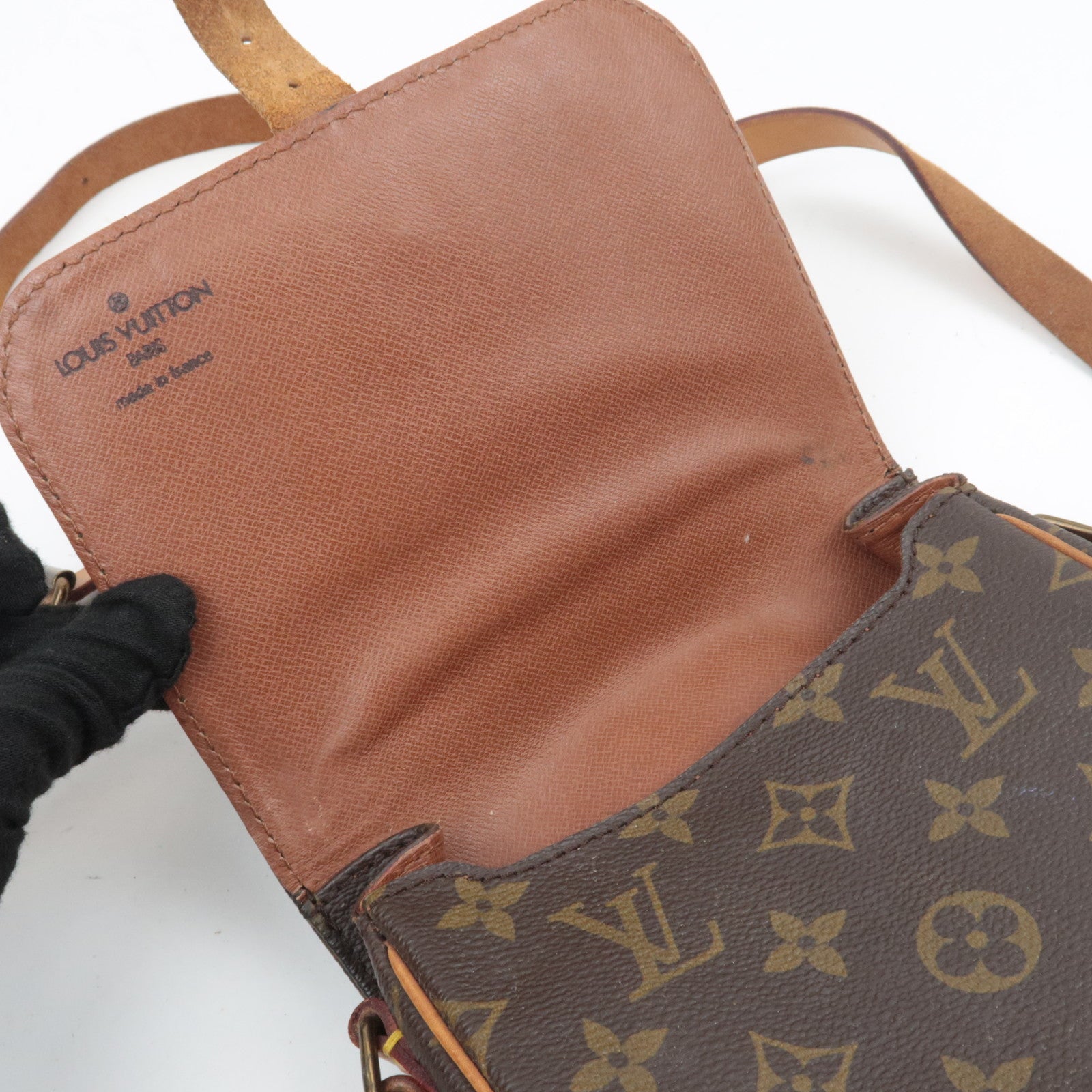 Louis Vuitton Monogram Mini Cartouchiere Shoulder Bag M51254