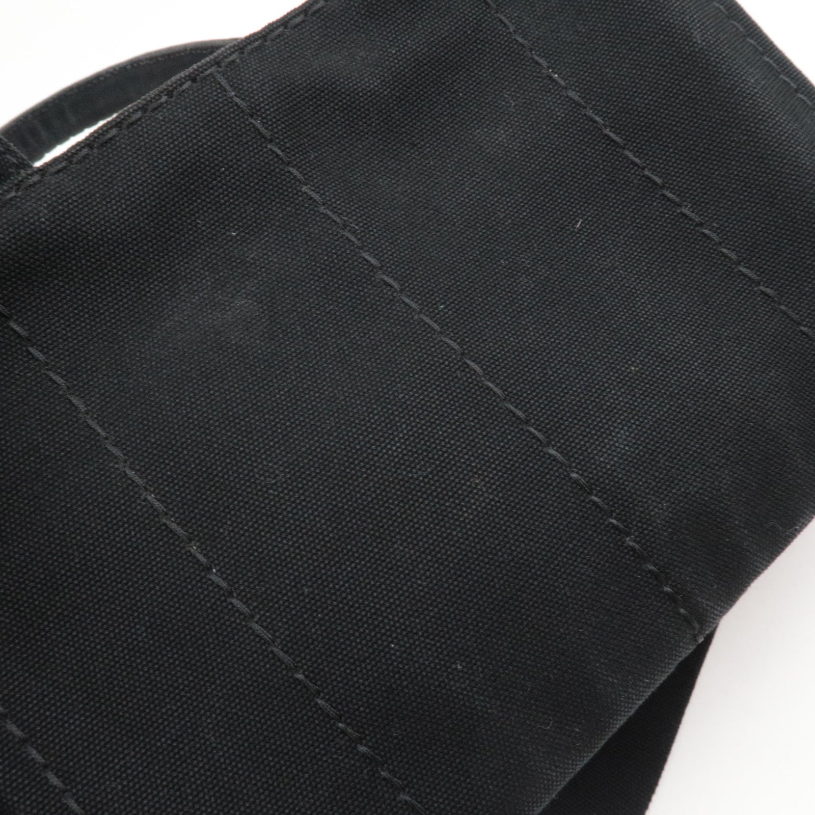PRADA Canapa Mini 2Way Canvas Tote Bag Black 1BG439