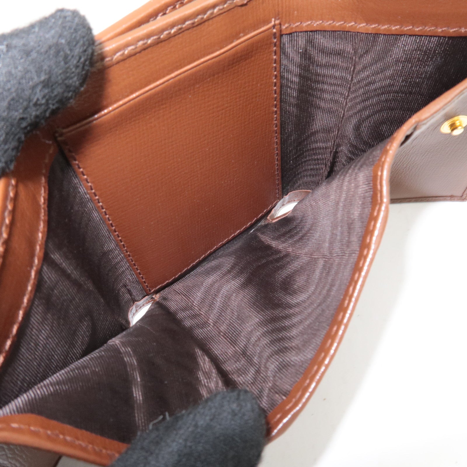 GUCCI Horsebit GG Supreme Wallet Beige Brown 644462