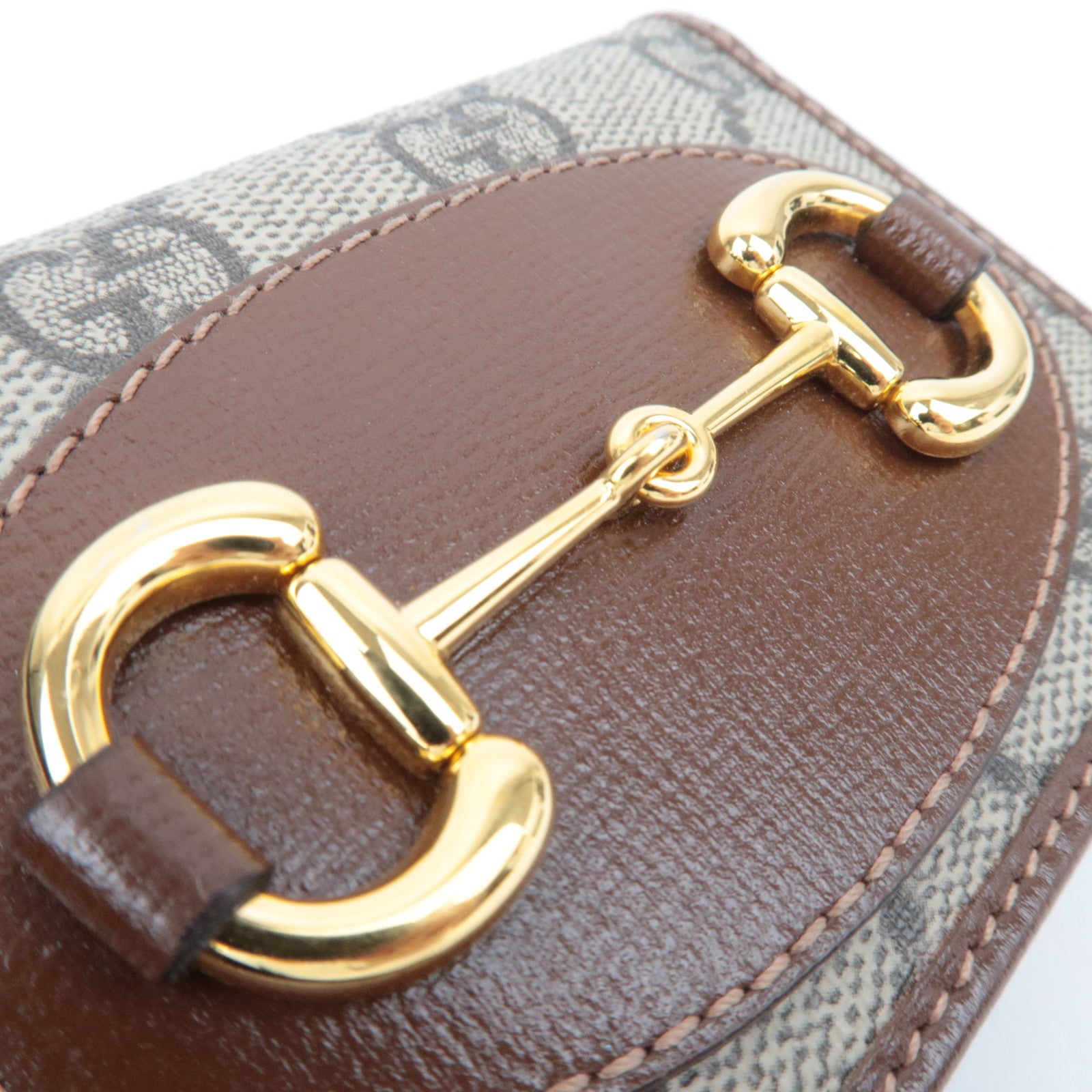 GUCCI Horsebit GG Supreme Wallet Beige Brown 644462