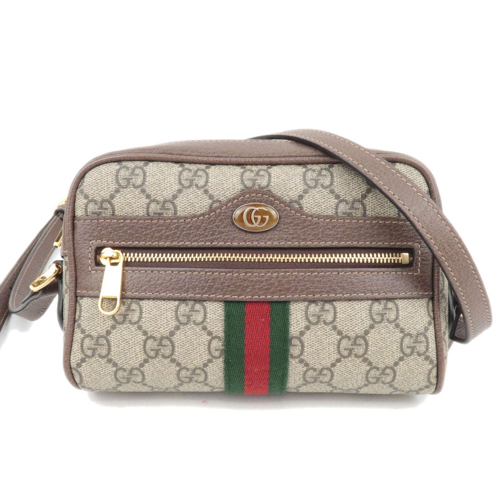 GUCCI Ophidia Sherry GG Supreme Shoulder Bag Beige Brown 51735088117