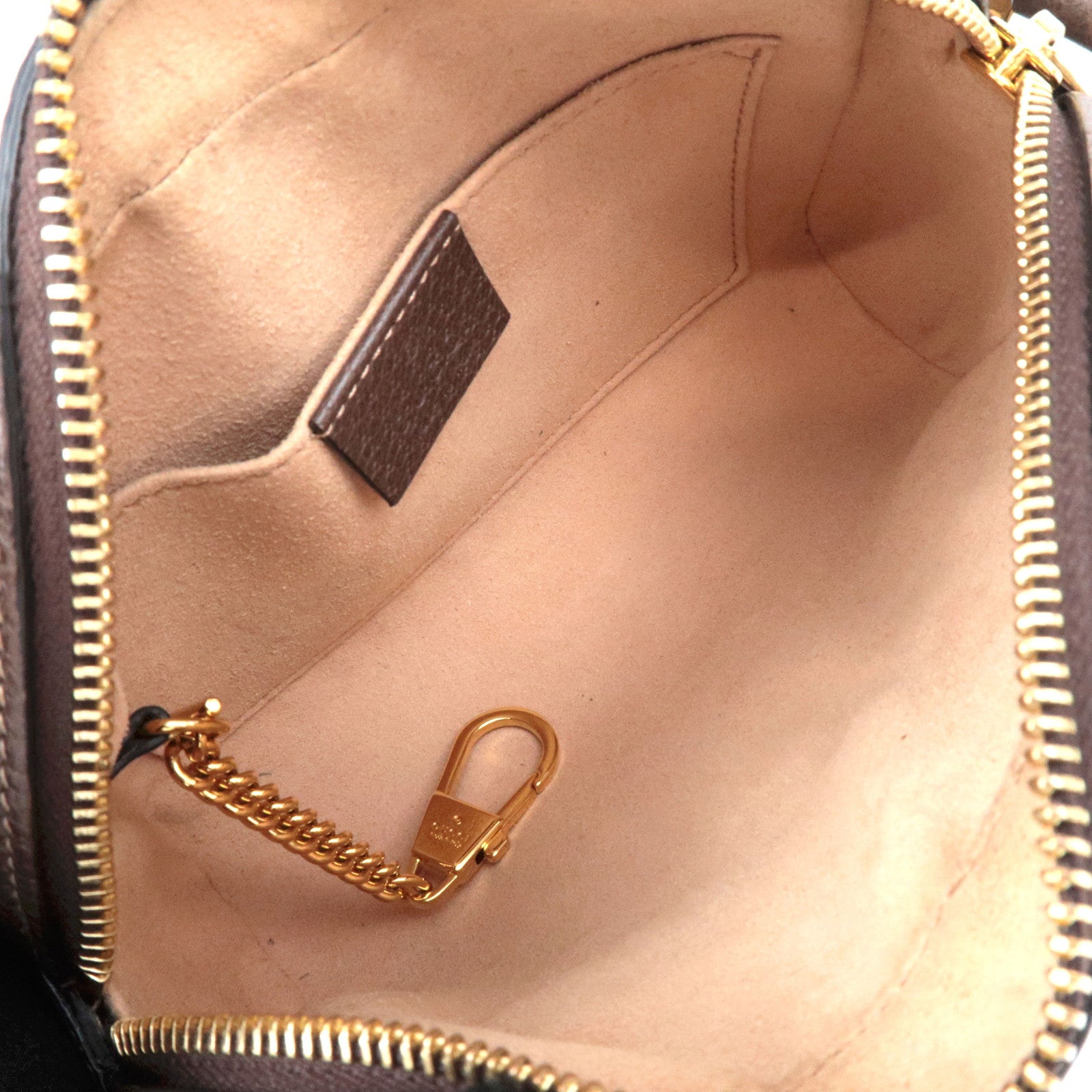 GUCCI Ophidia Sherry GG Supreme Shoulder Bag Beige Brown 517350