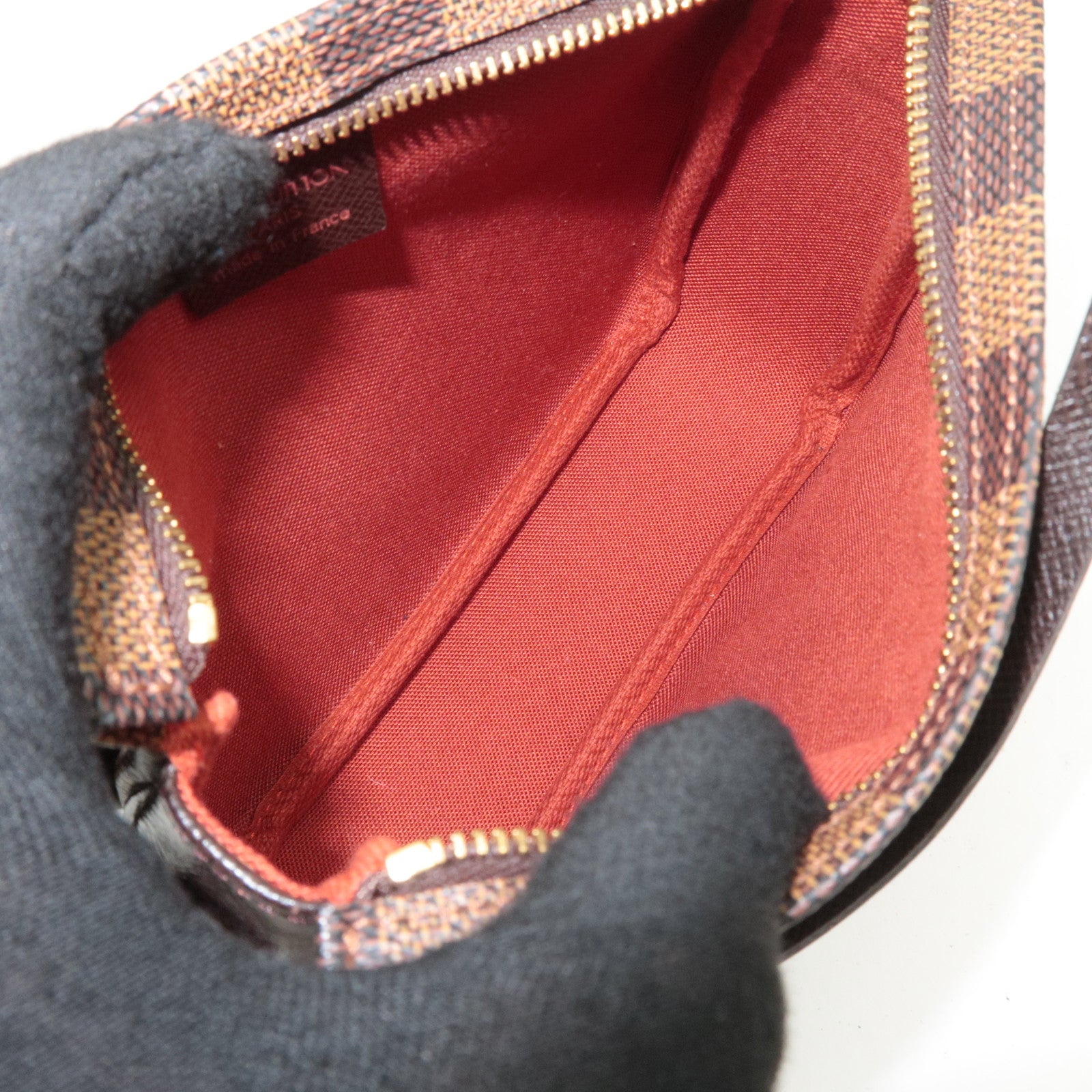 Louis Vuitton Damier Trousse Makeup Mini Handbag N51982