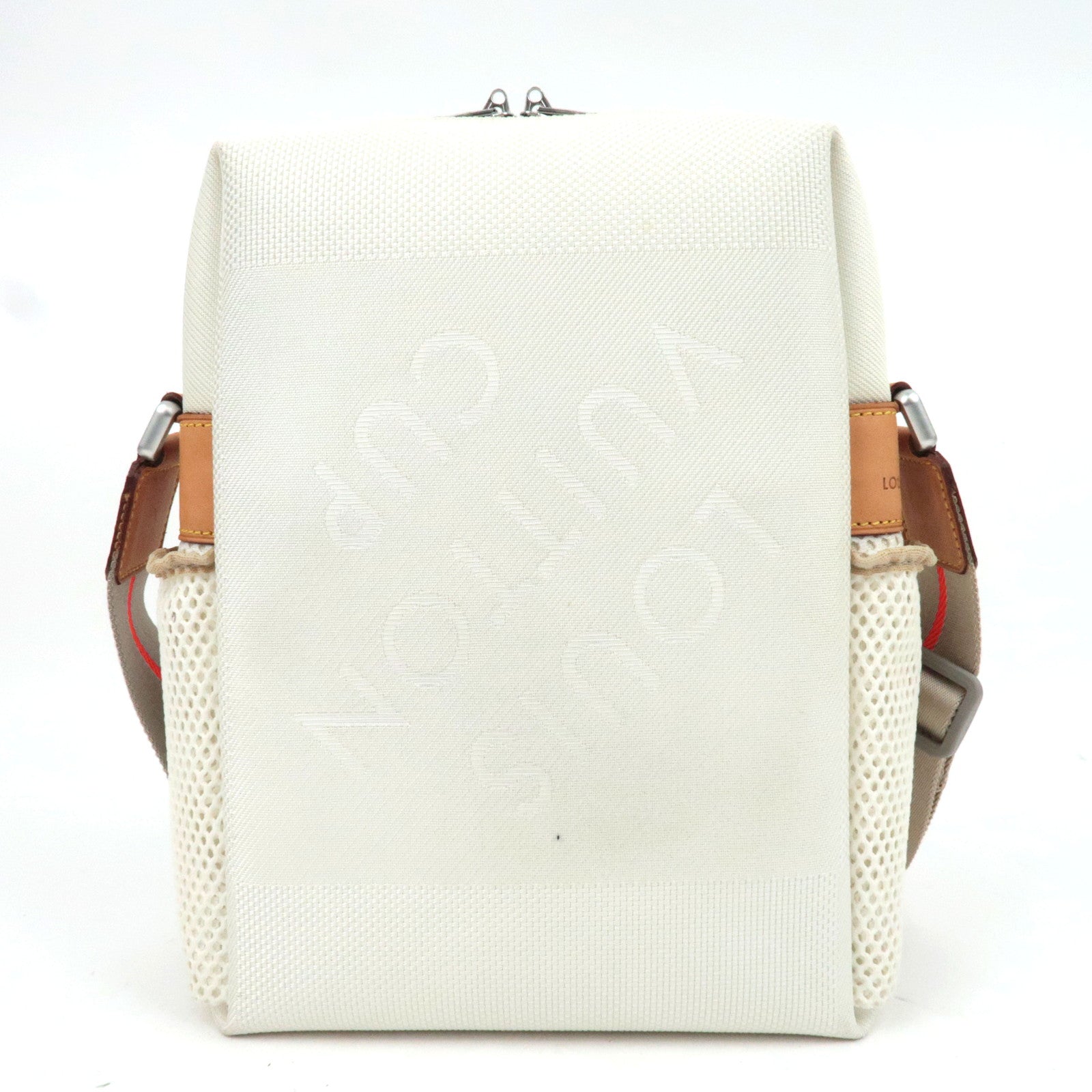 Louis Vuitton Damier Geant LV Cup Weatherly Nylon Shoulder Bag White M80637