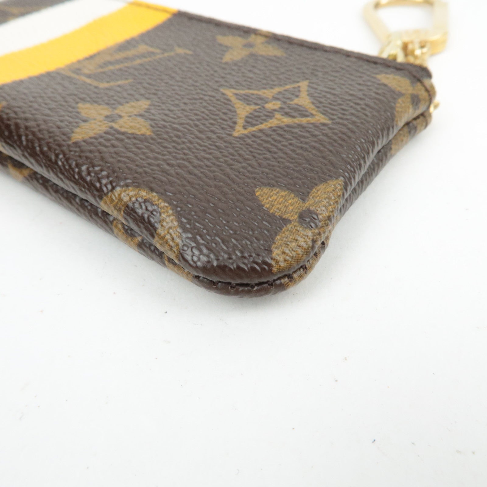 Louis Vuitton Monogram Groom Pochette Cles Coin Case Jaune M60033