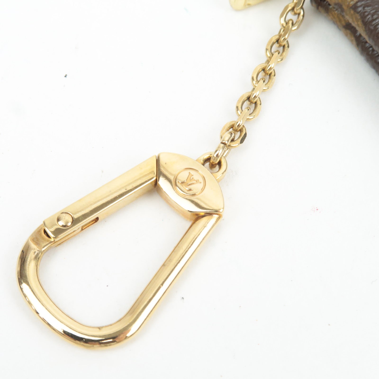 Louis Vuitton Monogram Groom Pochette Cles Coin Case Jaune M60033