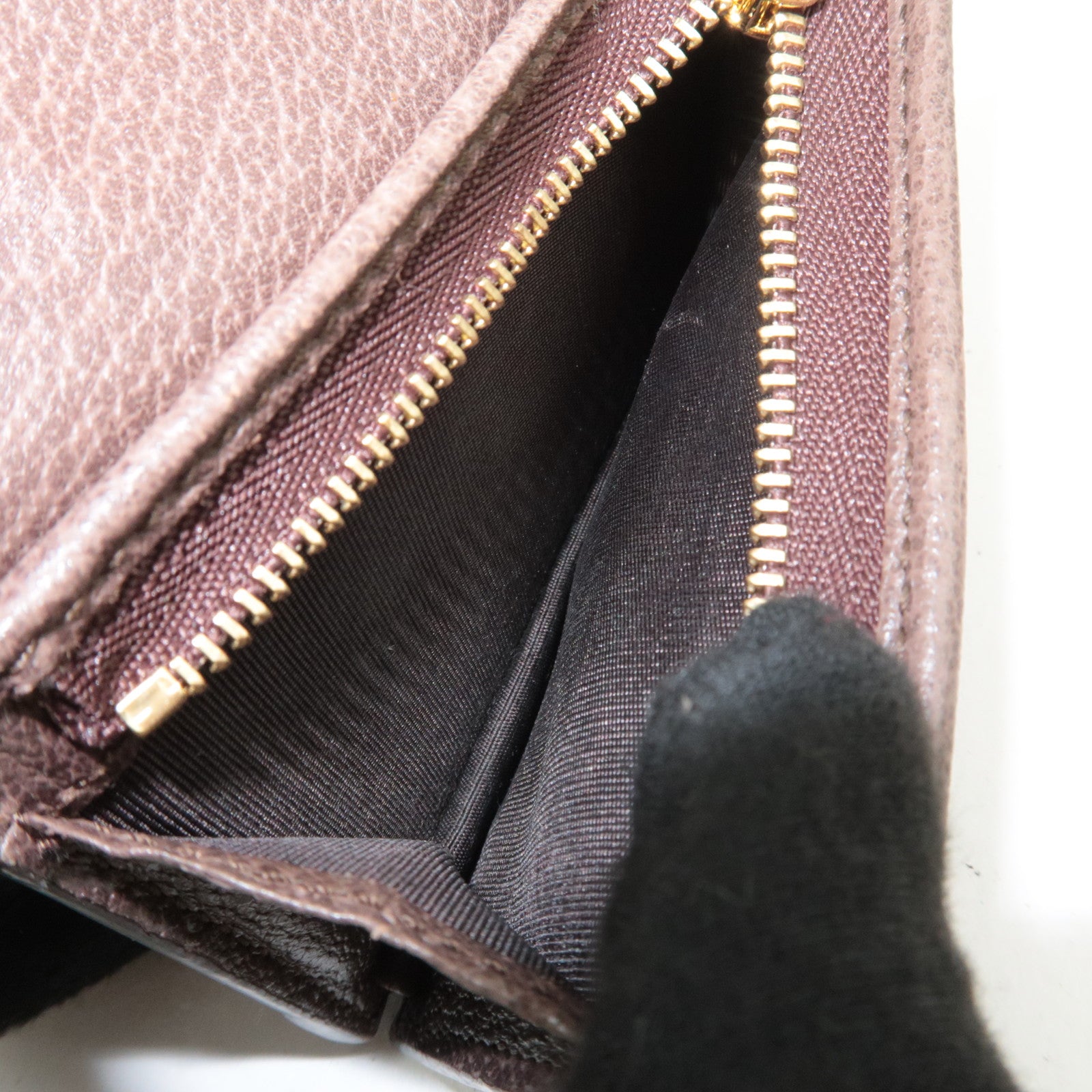 GUCCI Ophidia Sherry GG Supreme Wallet Beige 523155