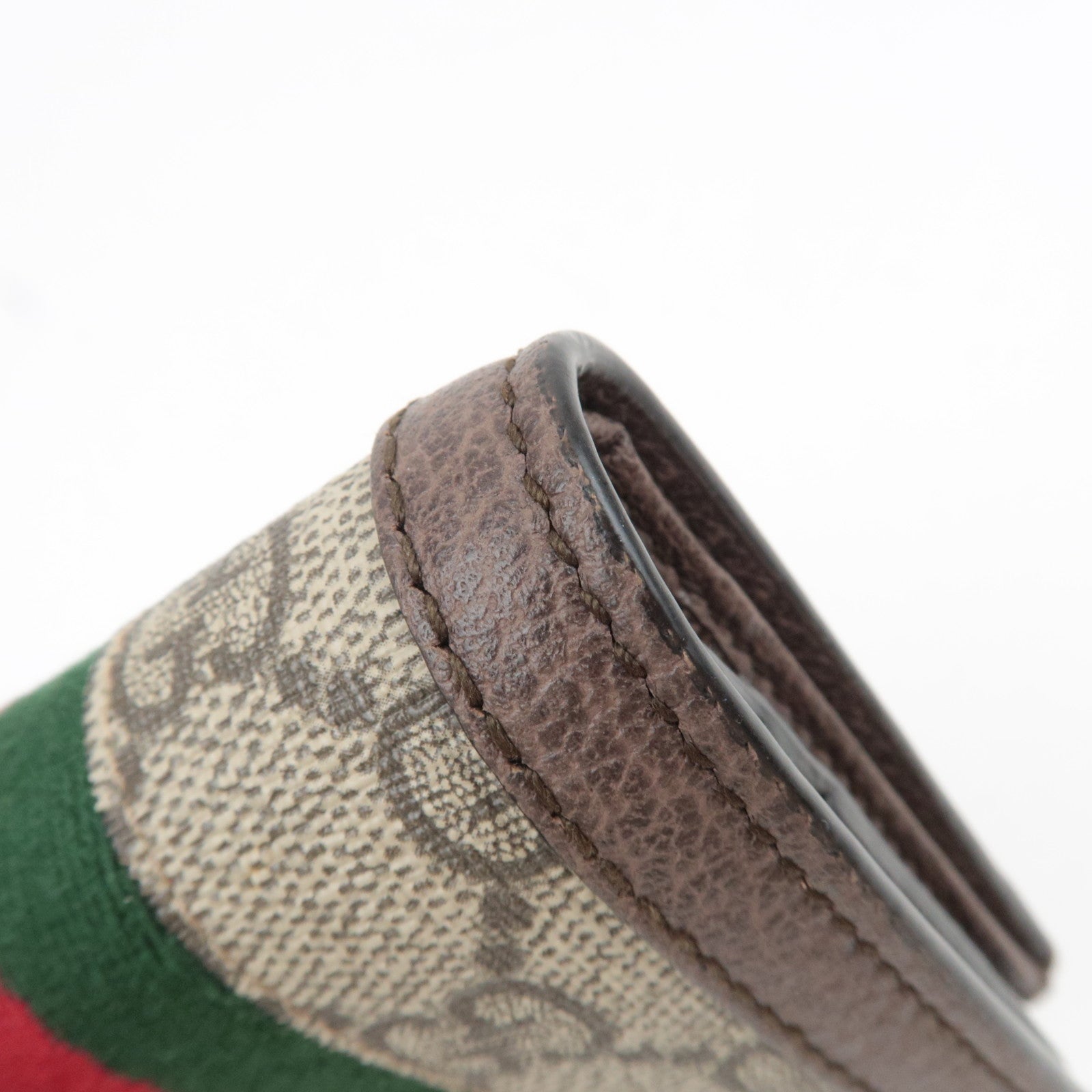 GUCCI Ophidia Sherry GG Supreme Wallet Beige 523155