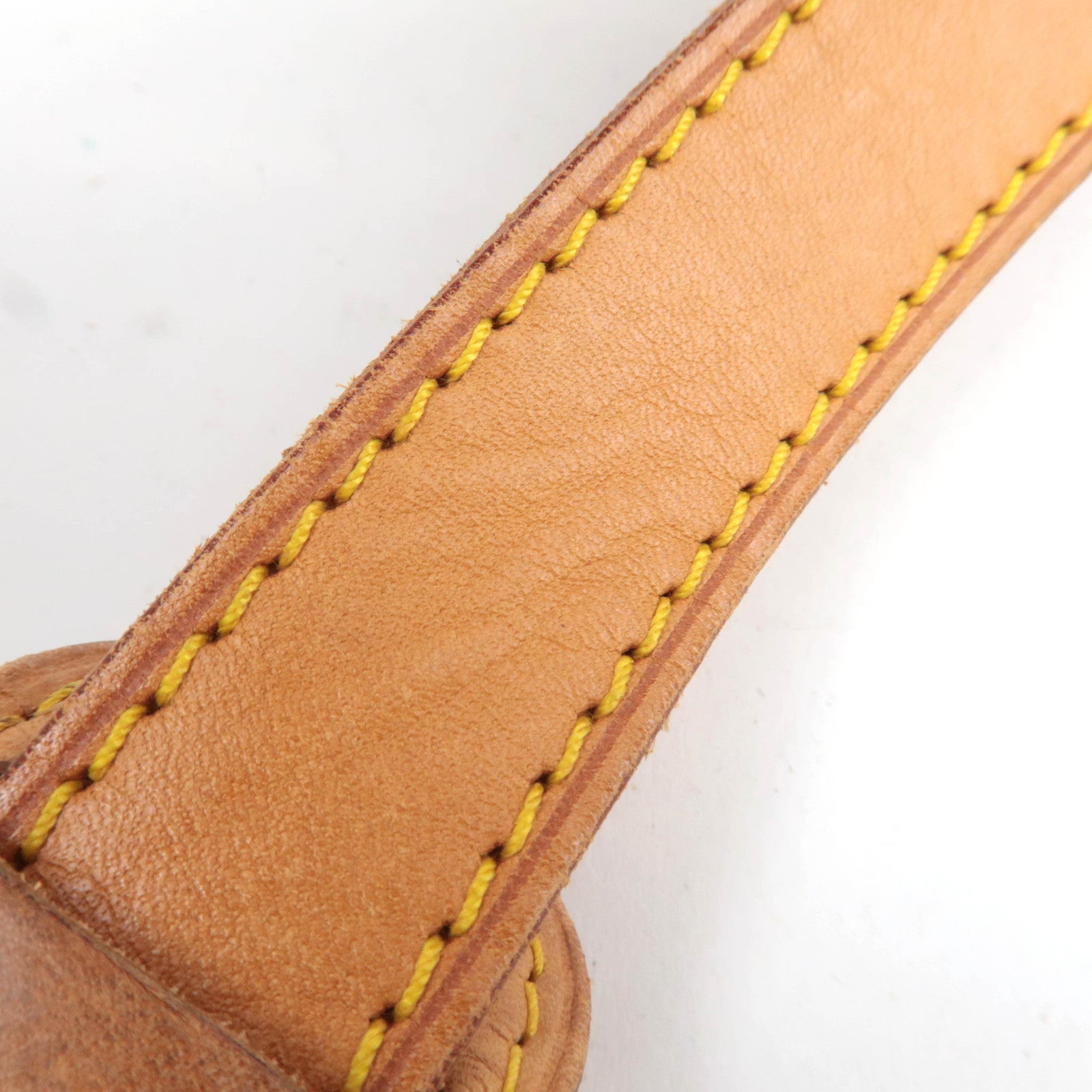 Louis Vuitton Leather Shoulder Strap For Keepall Bag Brown