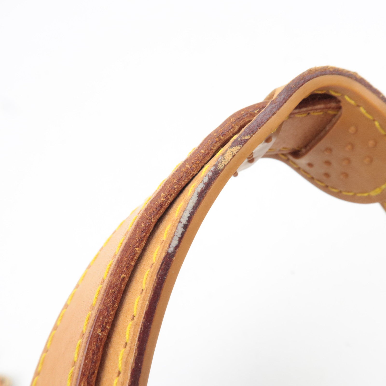 Louis Vuitton Leather Shoulder Strap For Keepall Bag Brown