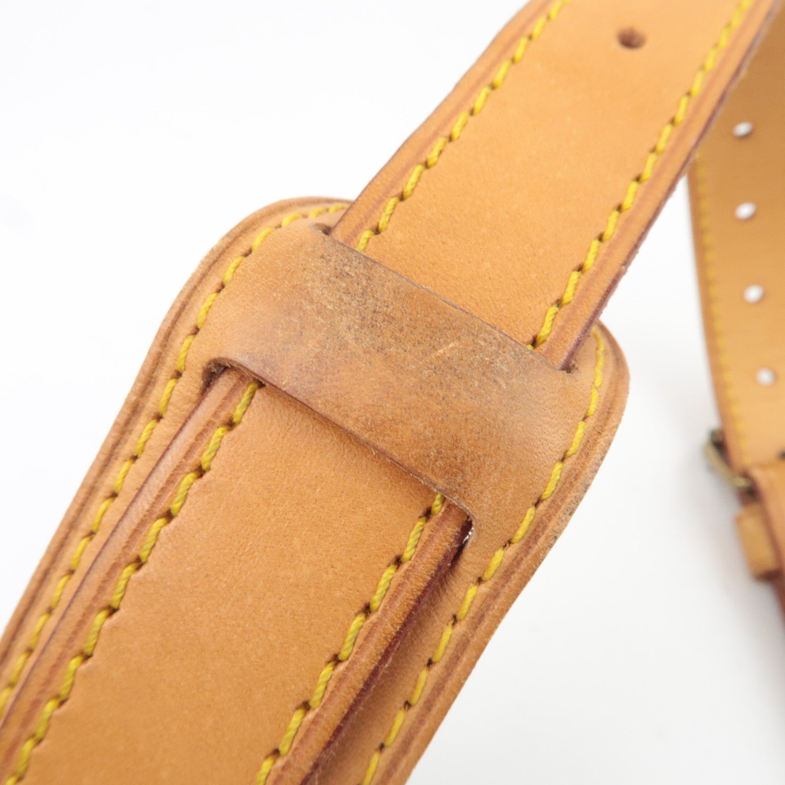 Louis Vuitton Leather Shoulder Strap For Keepall Bag Brown