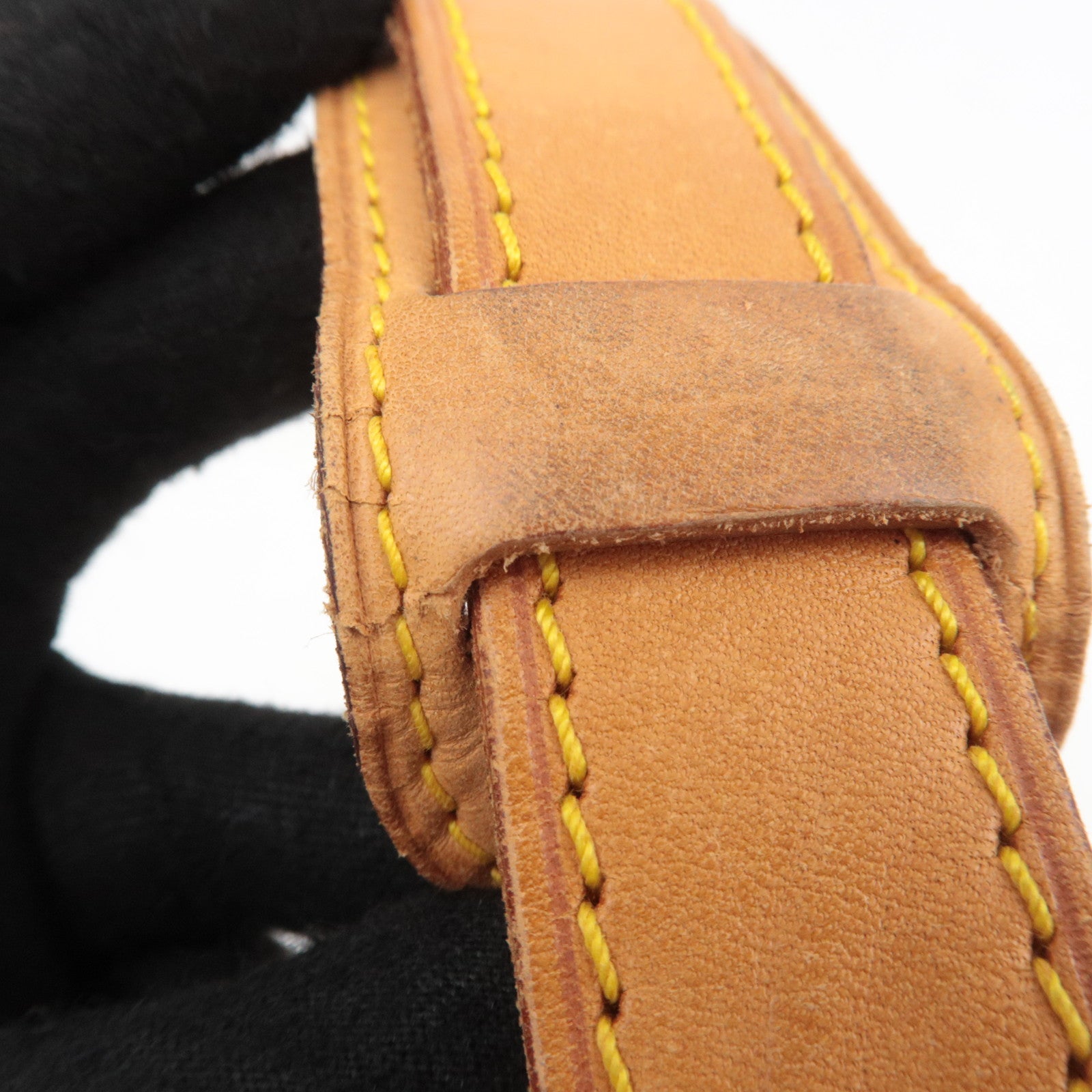 Louis Vuitton Leather Shoulder Strap For Keepall Bag Brown