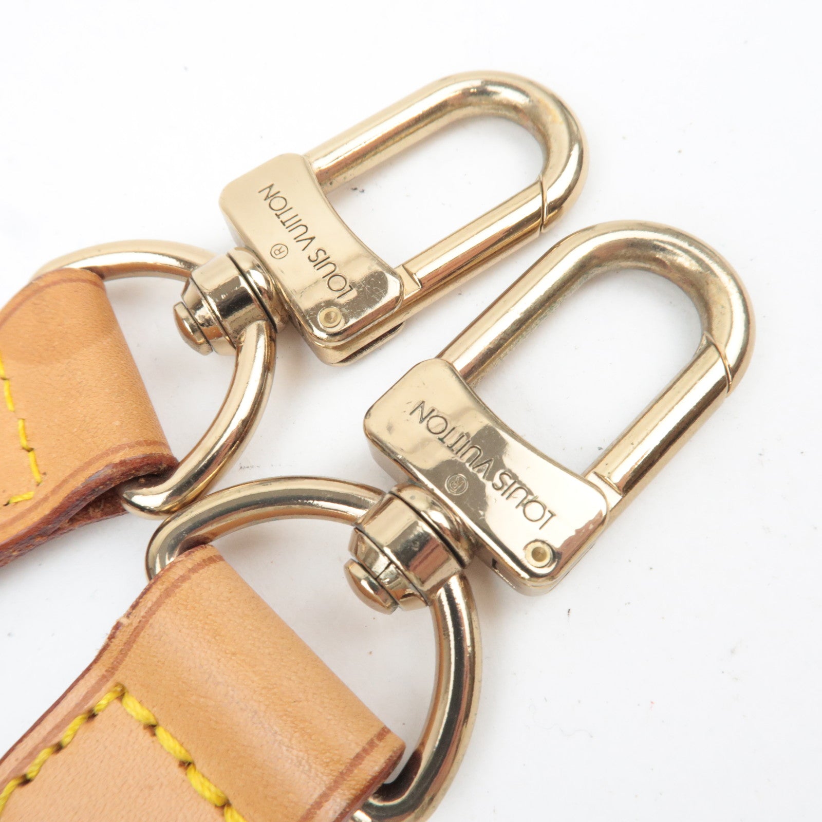 Louis Vuitton Leather Shoulder Strap For Keepall Bag Brown