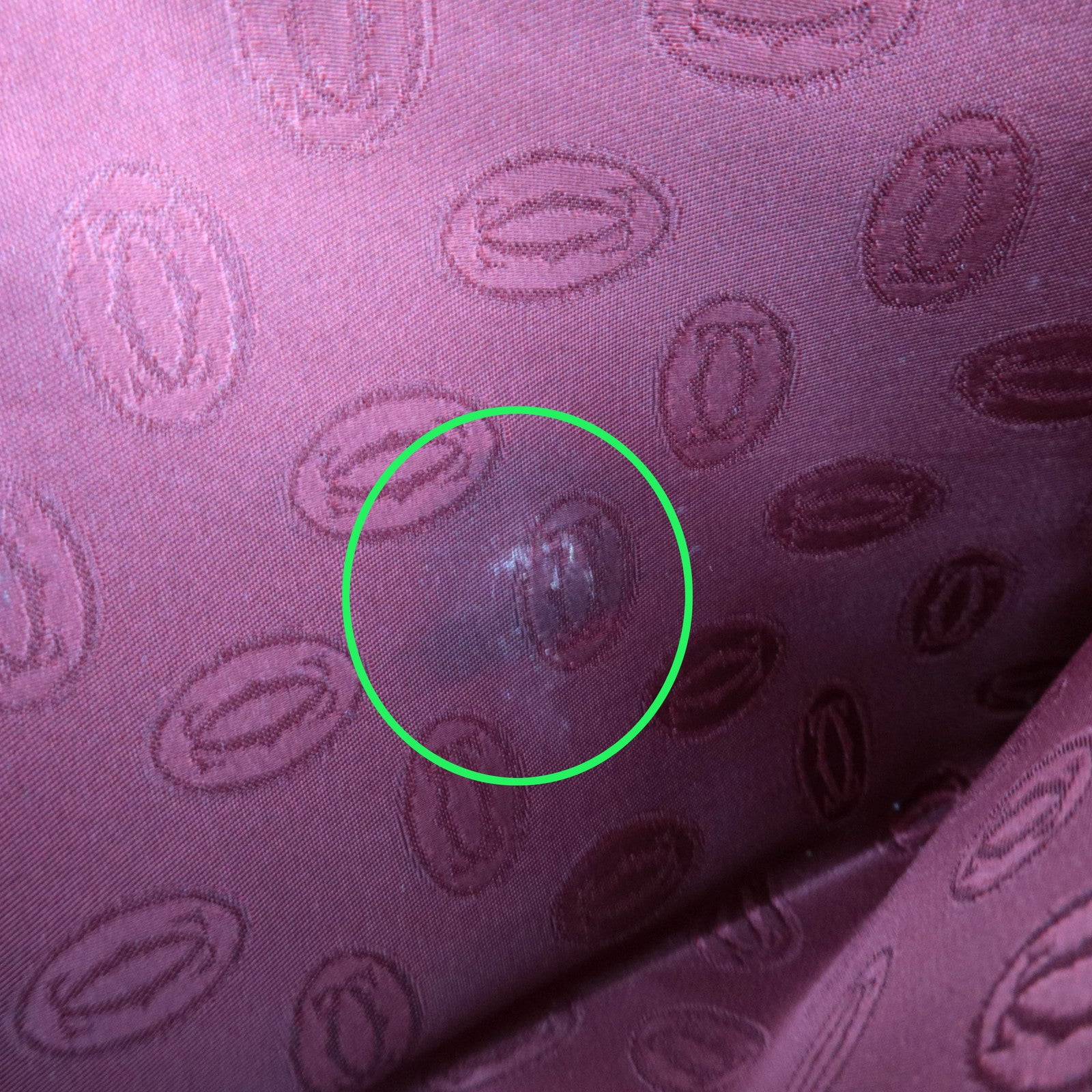 Cartier Must Line Leather Clutch Bag Bordeaux