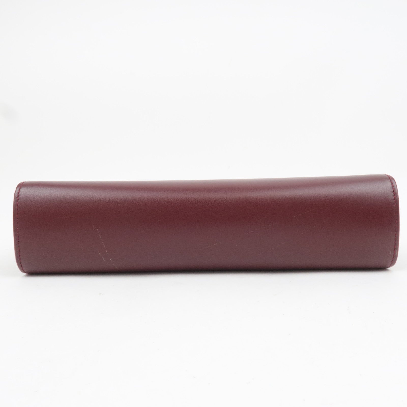 Cartier Must Line Leather Clutch Bag Bordeaux