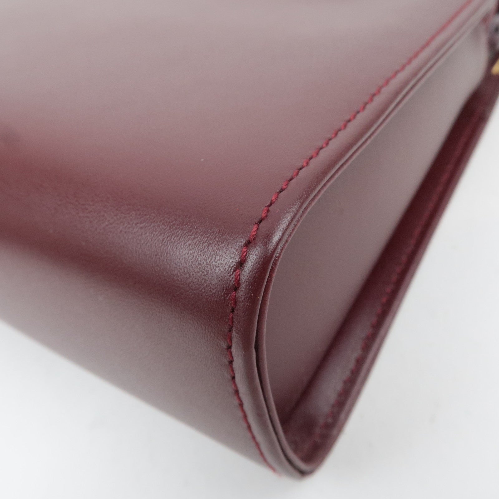 Cartier Must Line Leather Clutch Bag Bordeaux
