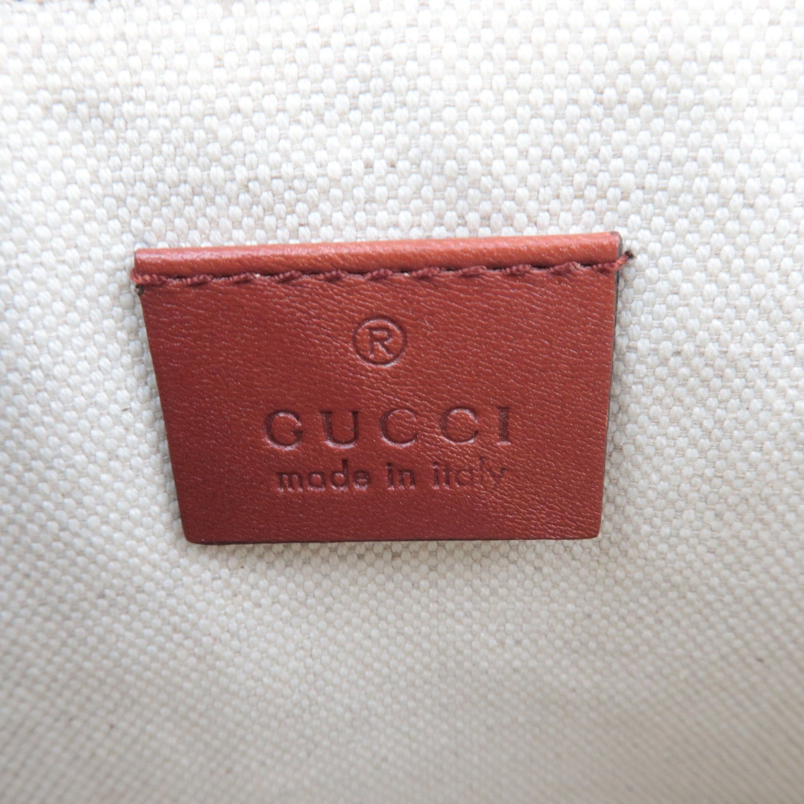 GUCCI GG Canvas Tote Bag Beige Brown 247209