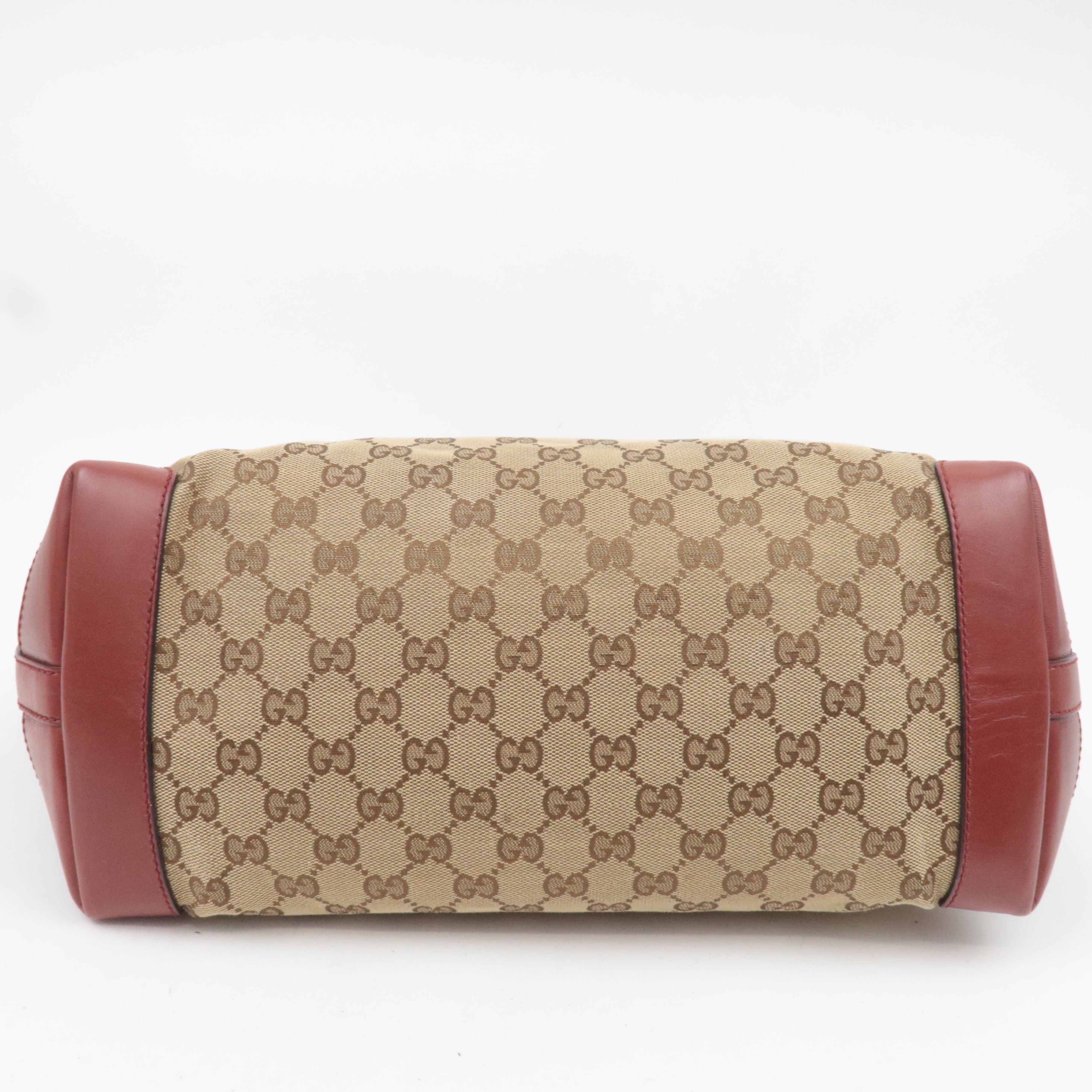 GUCCI GG Canvas Tote Bag Beige Brown 247209