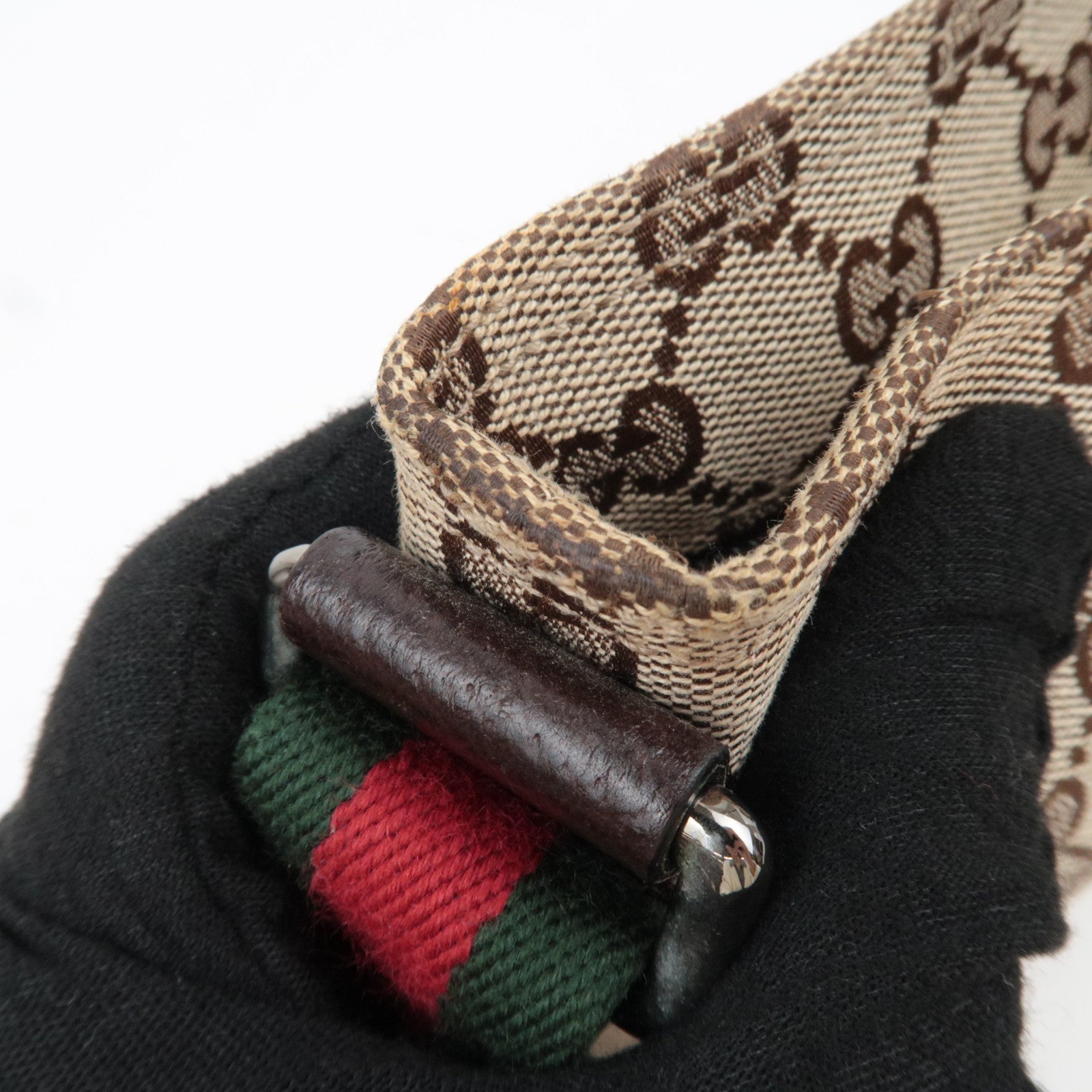 GUCCI GG Canvas Sherry Shoulder Bag 189749