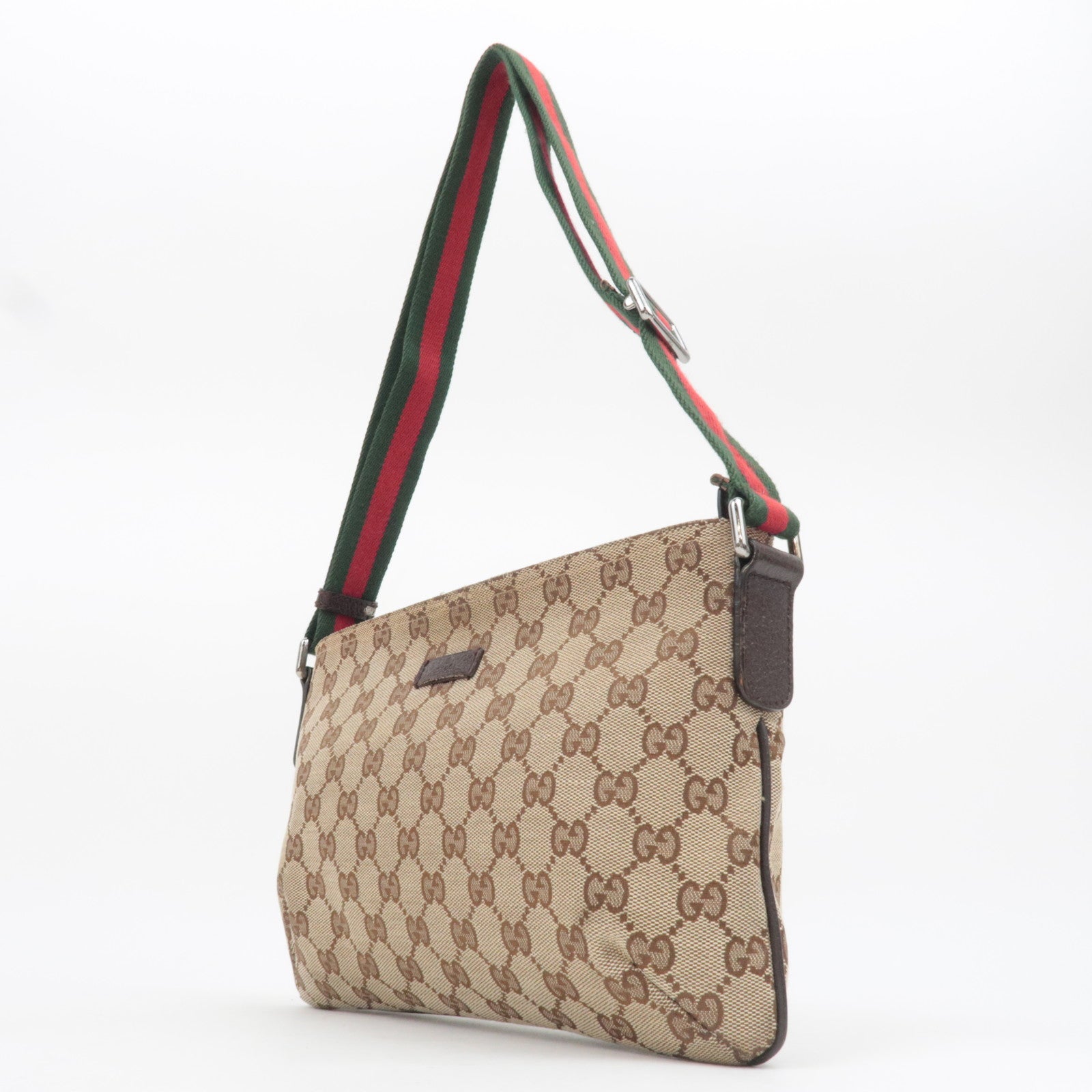 GUCCI GG Canvas Sherry Shoulder Bag 189749