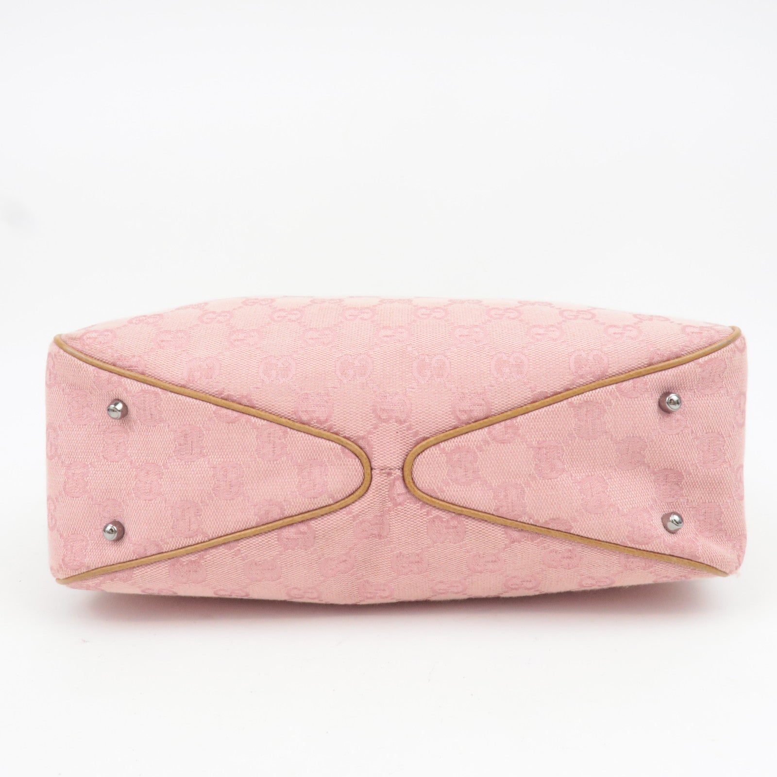 GUCCI GG Canvas Tote Bag Pink 113019