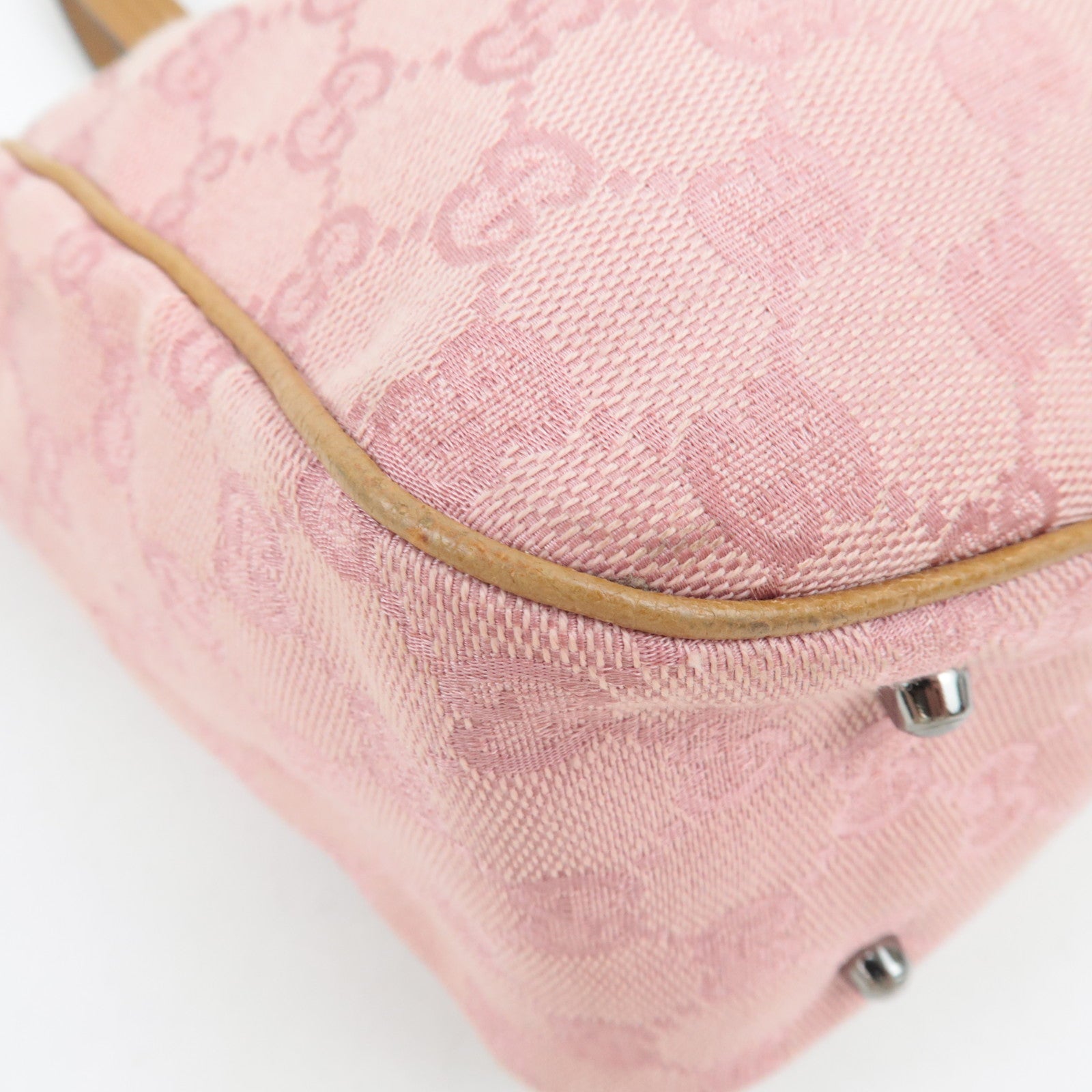 GUCCI GG Canvas Tote Bag Pink 113019