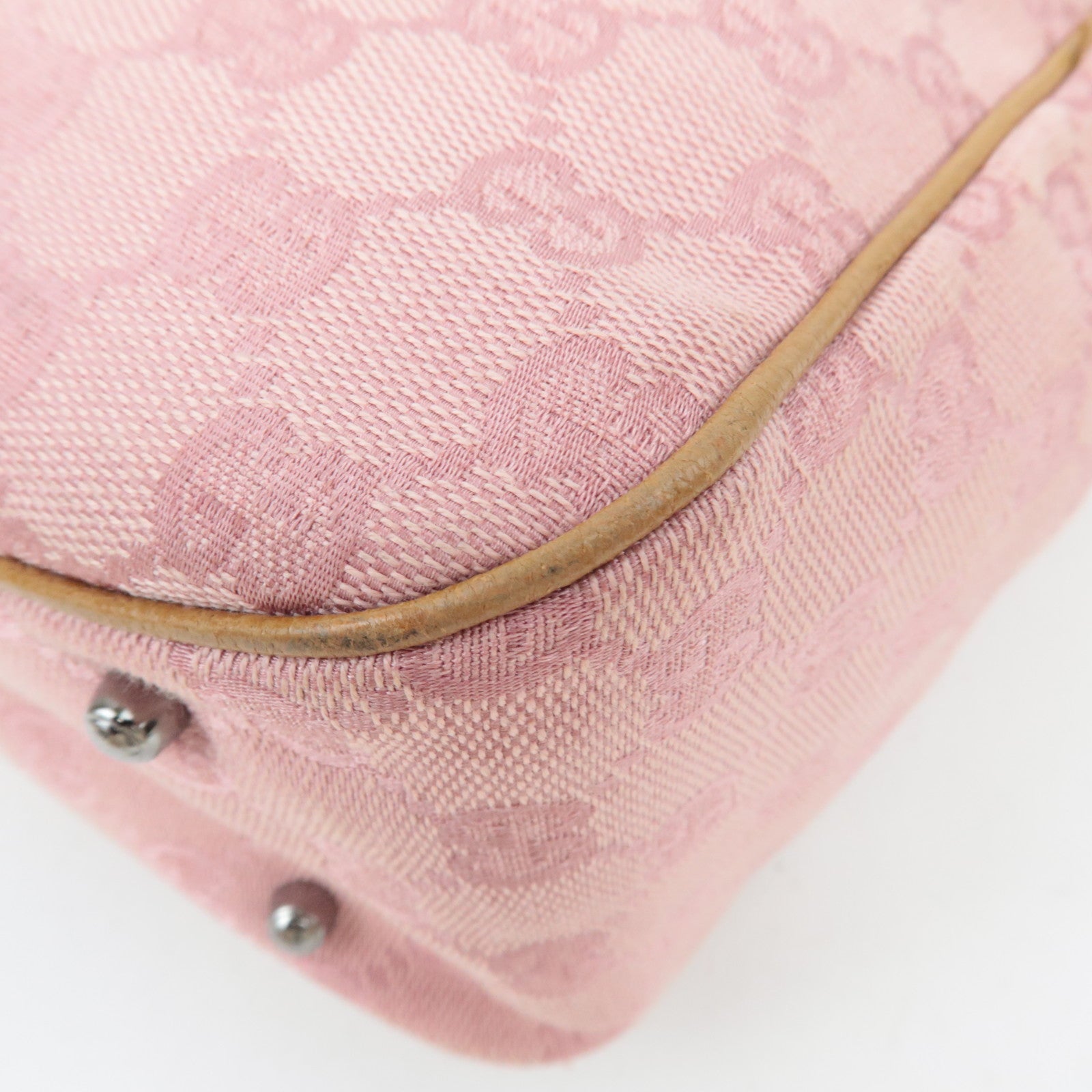 GUCCI GG Canvas Tote Bag Pink 113019