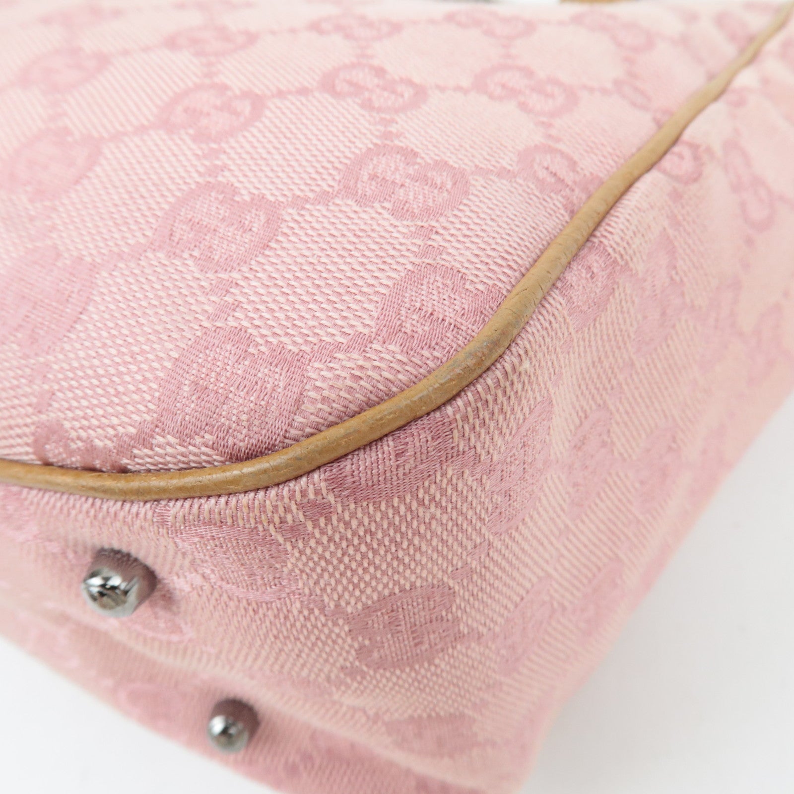 GUCCI GG Canvas Tote Bag Pink 113019