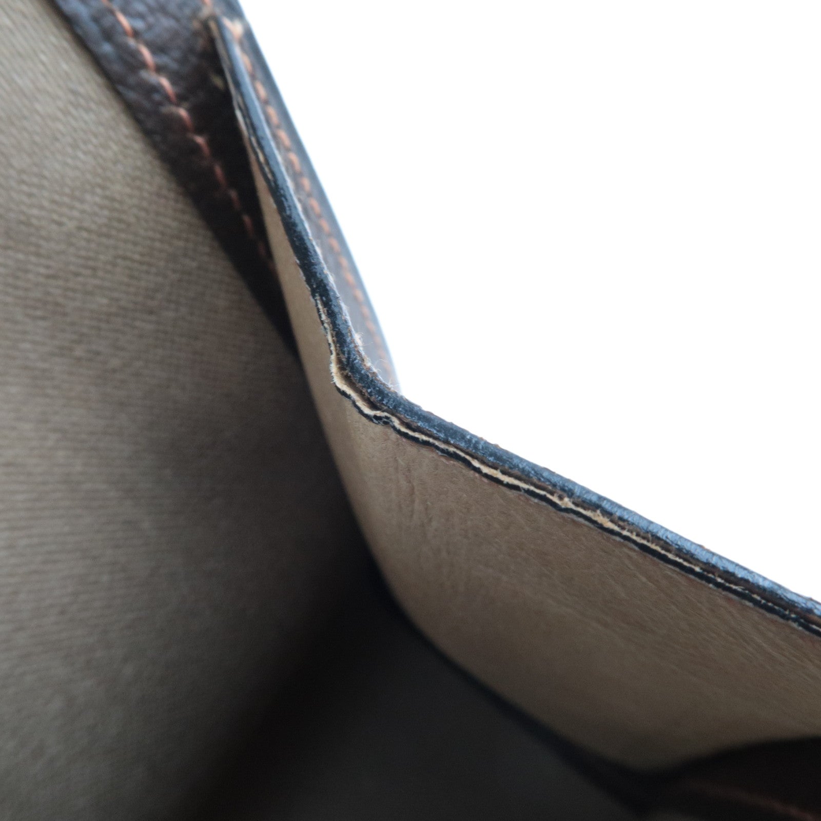 GUCCI Old Gucci GG Plus Clutch Bag Beige Brown