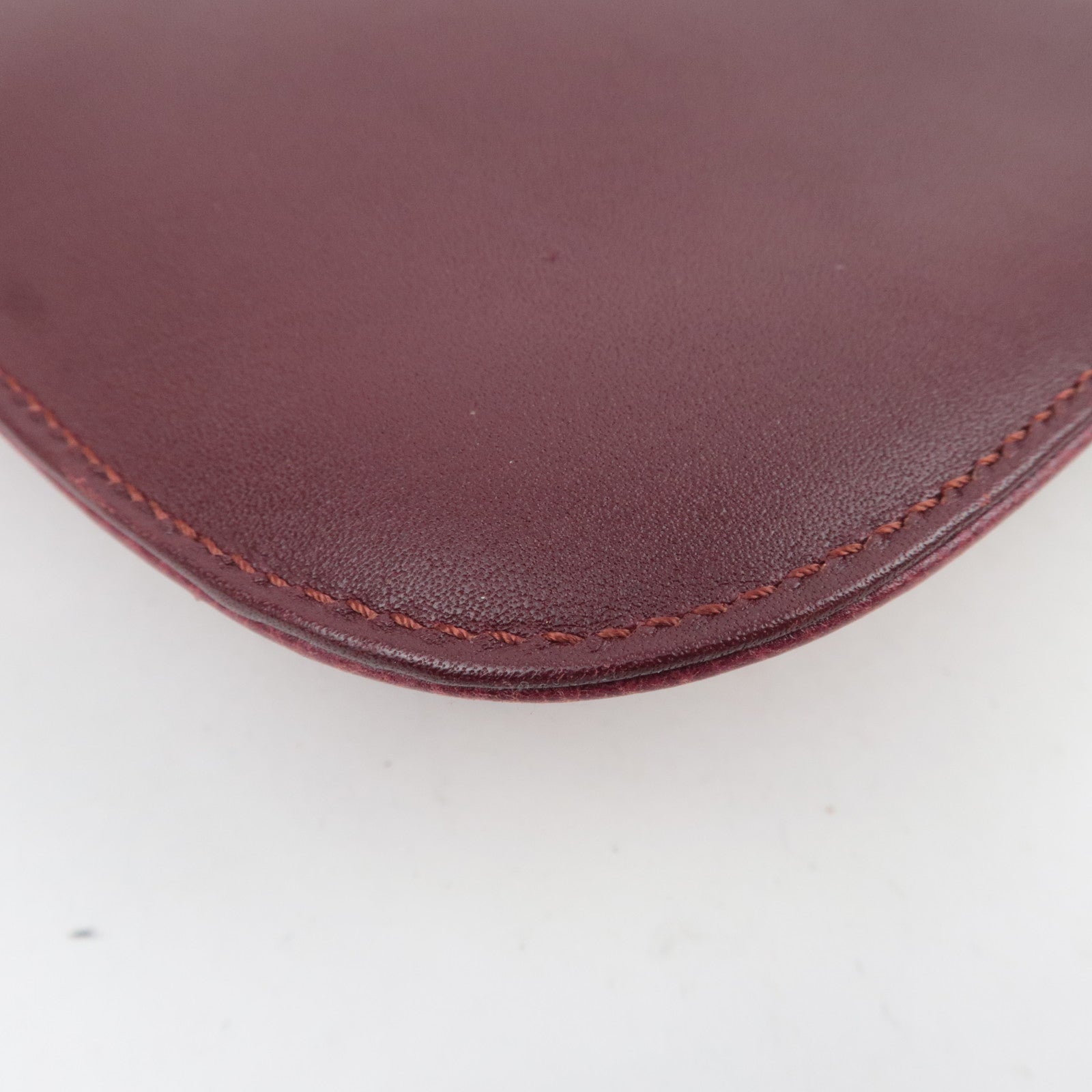 Cartier Must Line Leather Clutch Bag Bordeaux