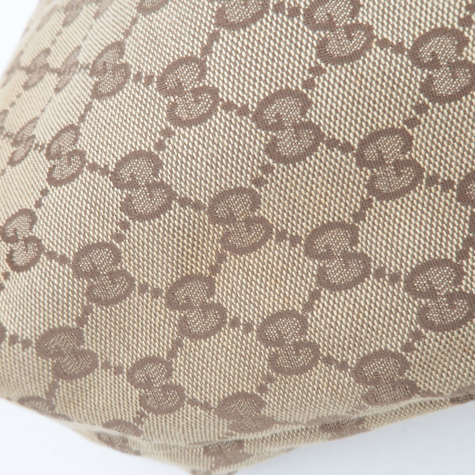 GUCCI GG Canvas Tote Bag Beige Brown 002.1098