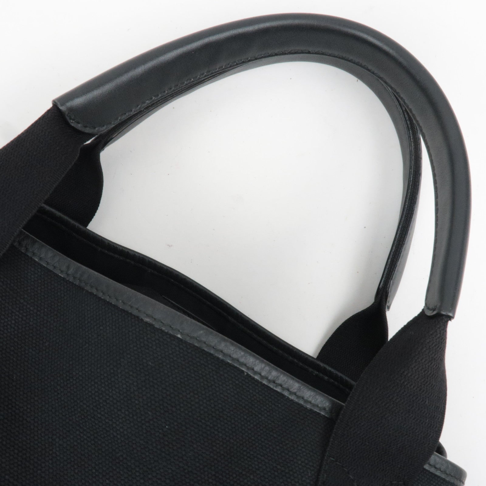 BALENCIAGA Navy Cabas Small  Canvas Tote Bag Black 339933