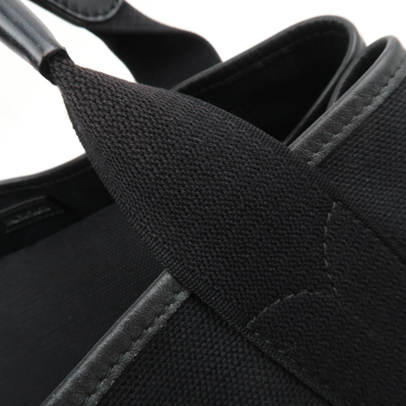 BALENCIAGA Navy Cabas Small  Canvas Tote Bag Black 339933